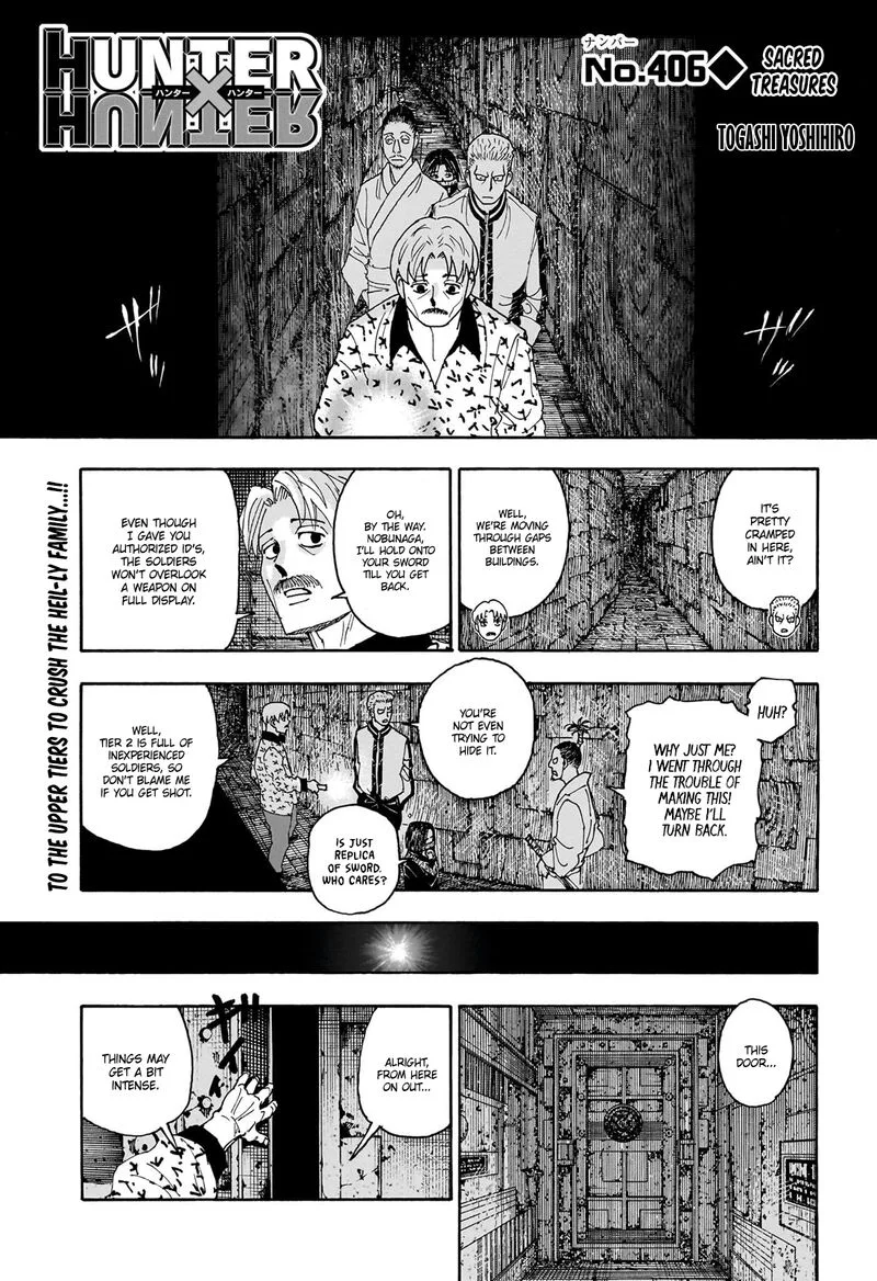 Hunter X Hunter Chapter 406 page 1