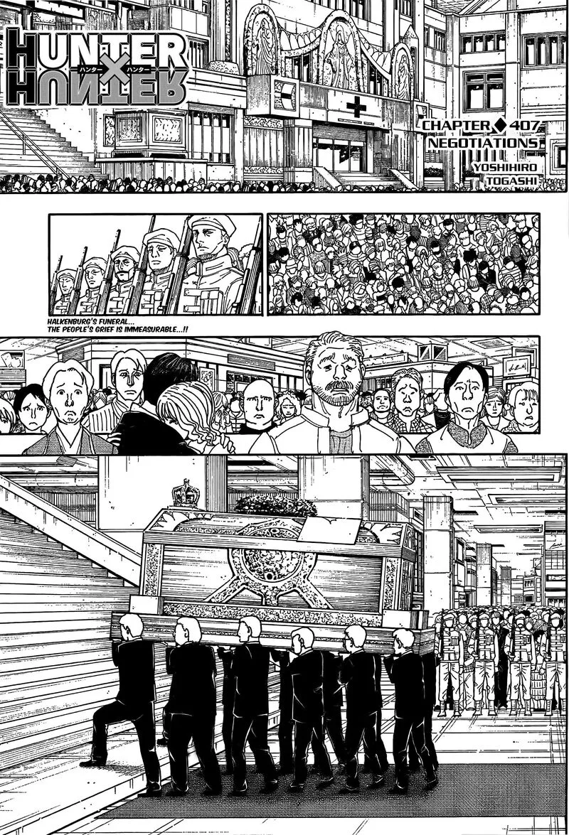 Hunter X Hunter Chapter 407 page 1