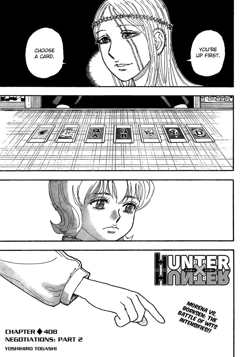 Hunter X Hunter Chapter 408 page 1