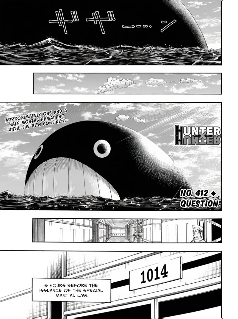 Hunter X Hunter Chapter 412 page 1