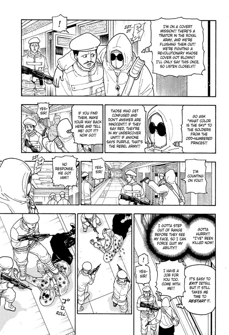 Hunter X Hunter Chapter 419 page 13
