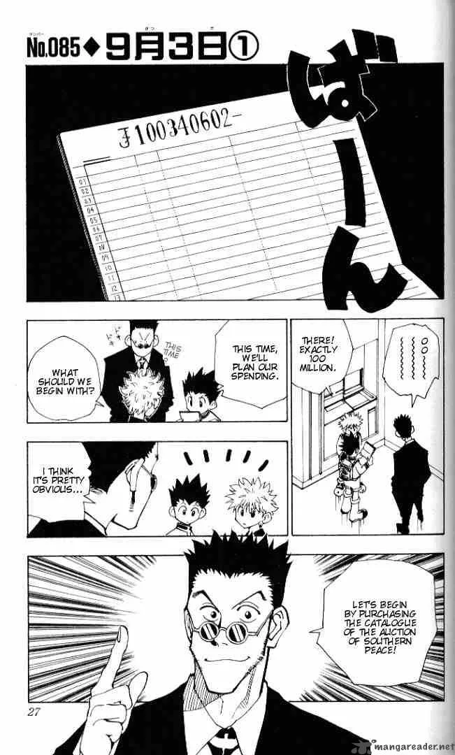 Hunter X Hunter Chapter 85 page 1