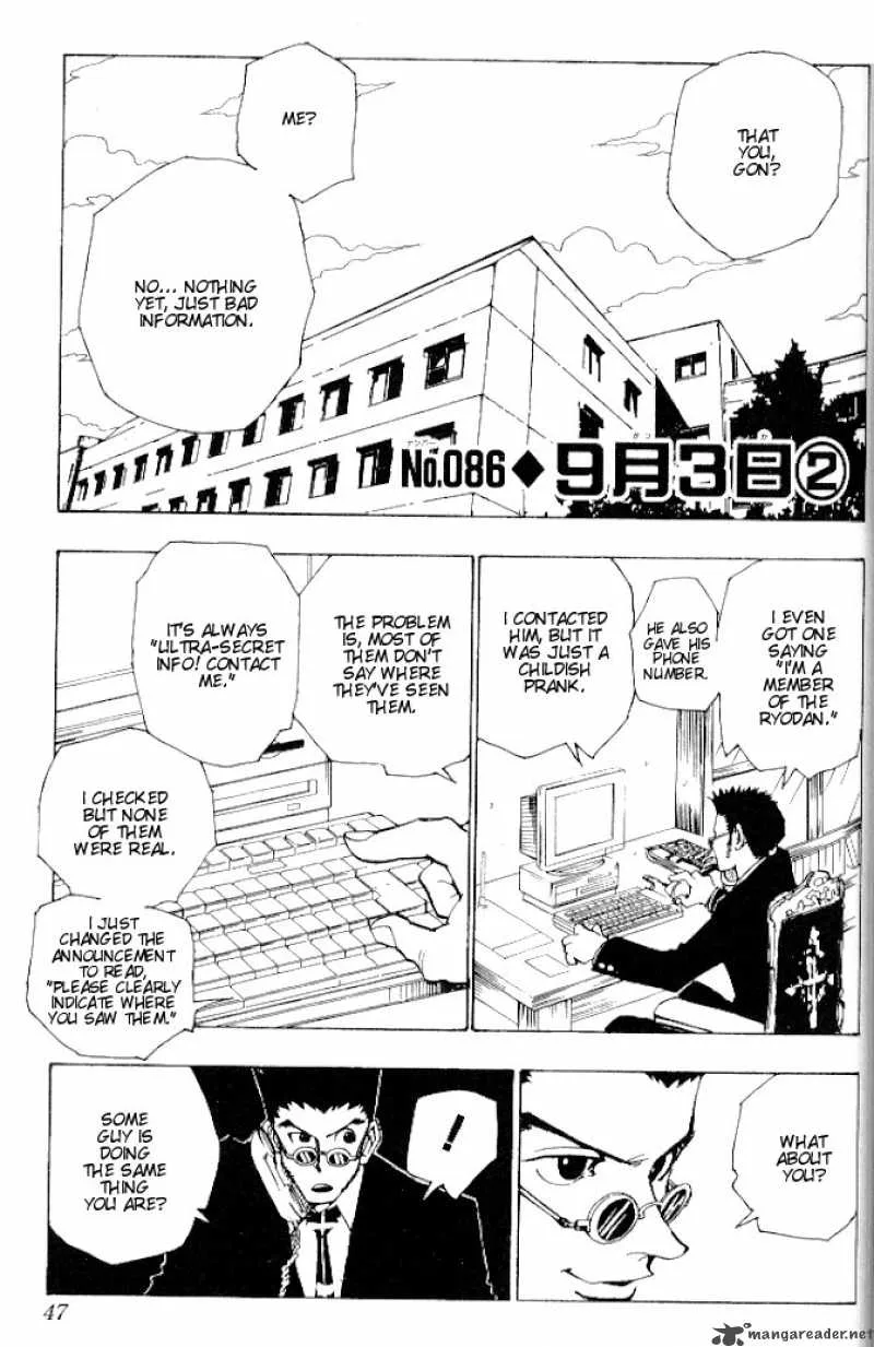 Hunter X Hunter Chapter 86 page 1