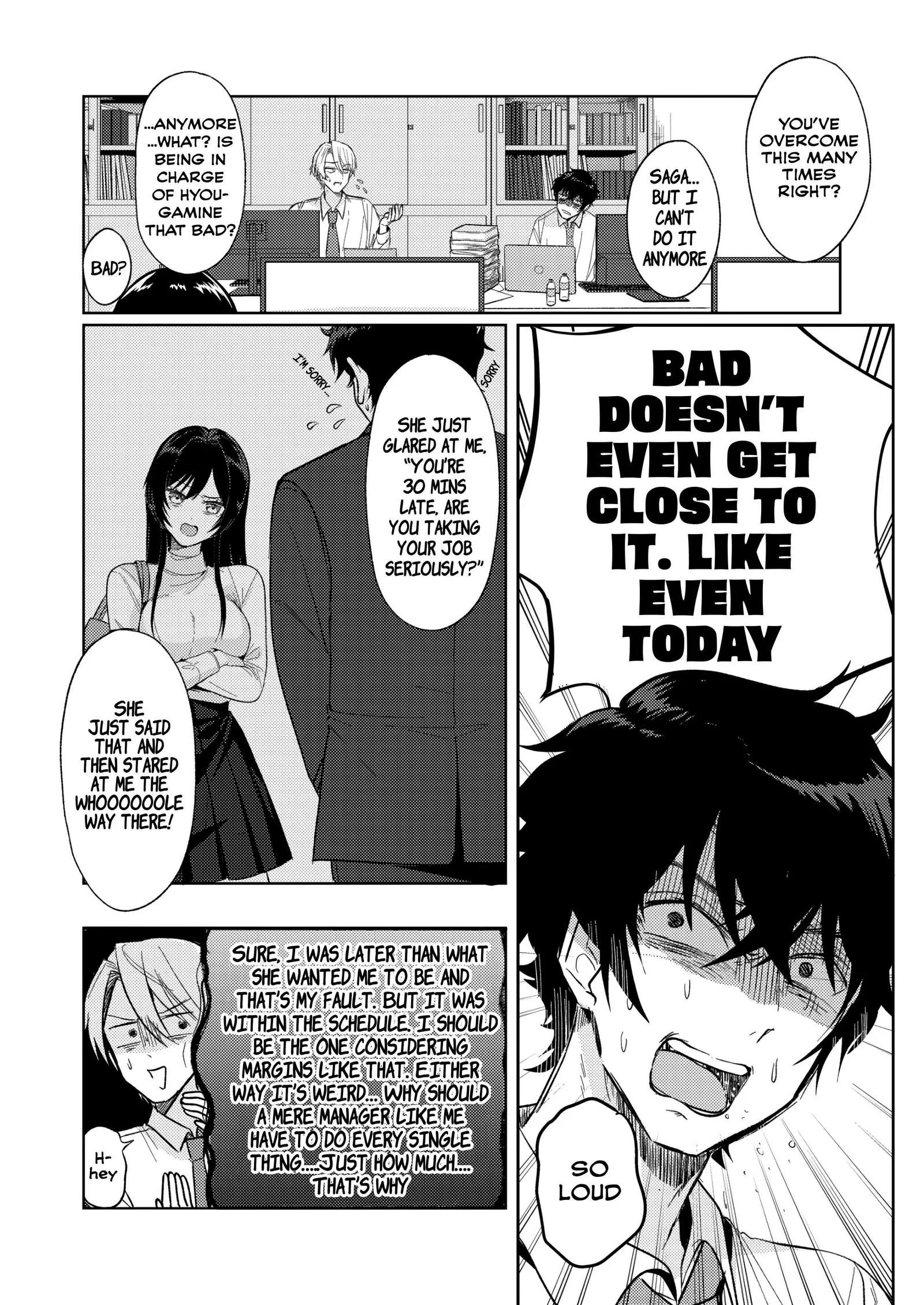 Hyouga-kei Idol no Manager wo Shiteimasu ga, Mou Genkai desu. Chapter 1 page 4