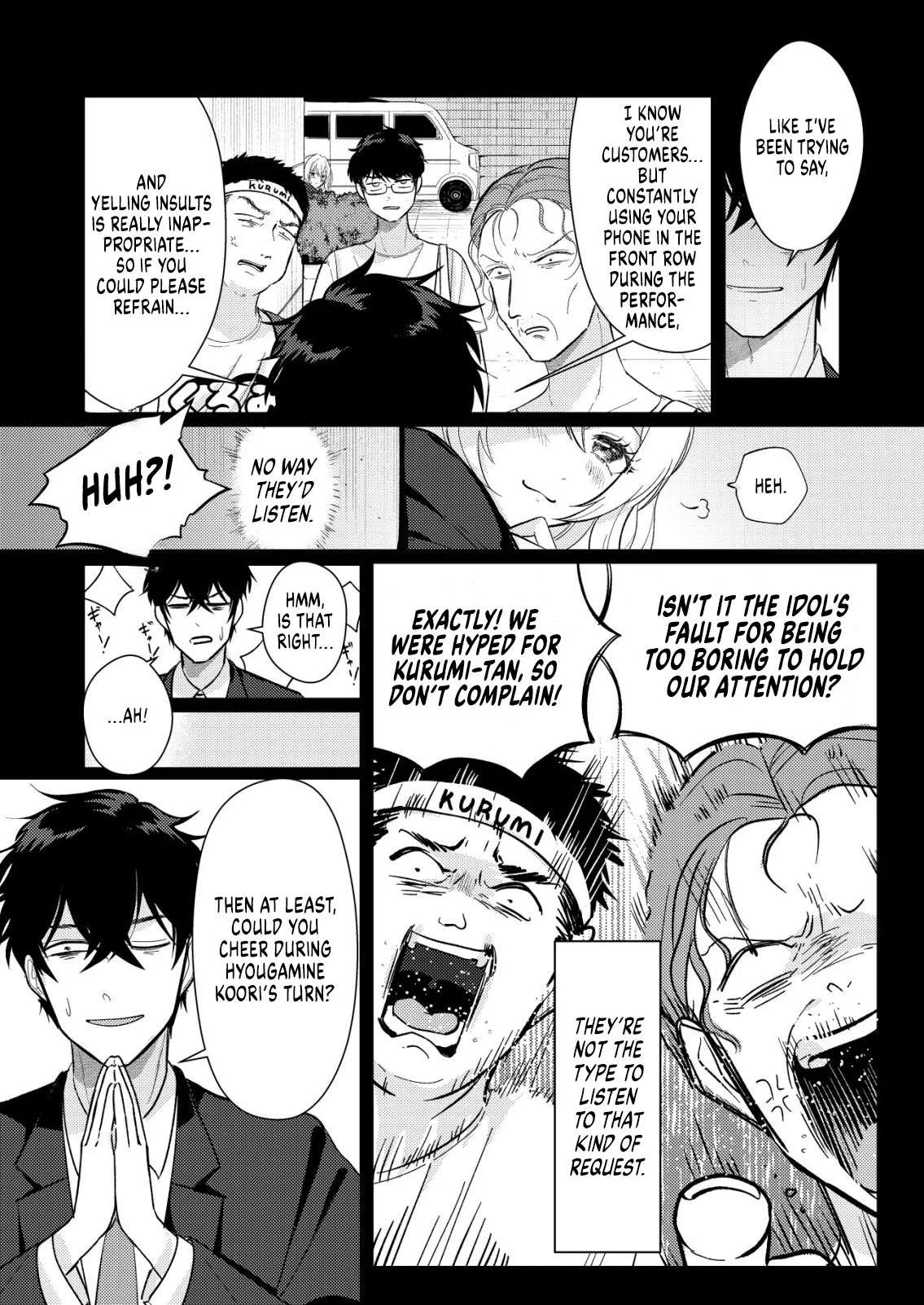 Hyouga-kei Idol no Manager wo Shiteimasu ga, Mou Genkai desu. Chapter 6 page 3