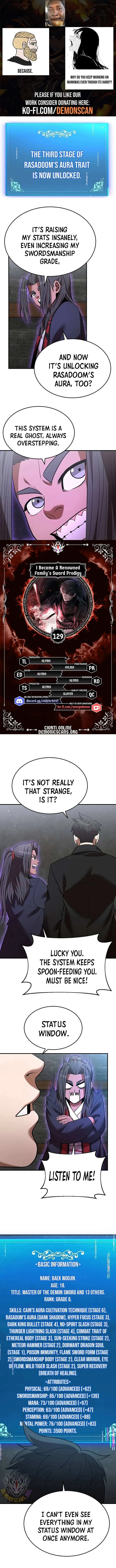 I Became a Renowned Family's Sword Prodigy Chapter 129 page 1