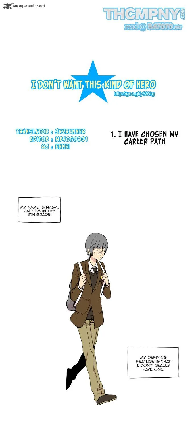 I Don't Want This Kind of Hero Chapter 1 page 2