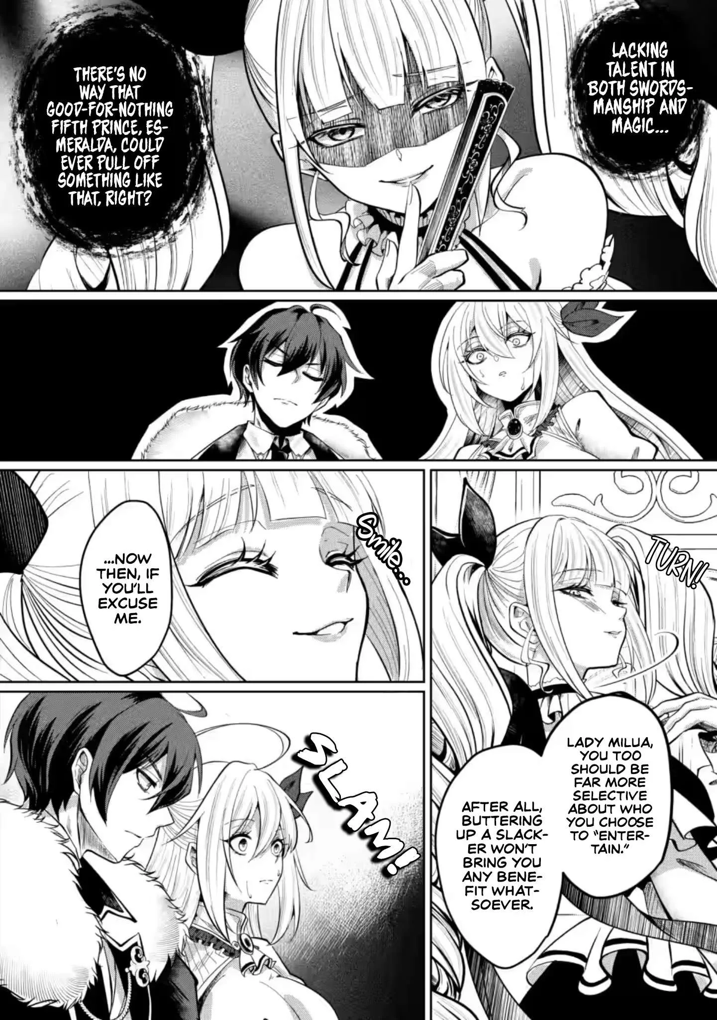 I Reincarnated as a Lazy Villainous Prince and Built an Evil Boob Kingdom: I Was Living Freely in the Game World, So Why Won't the Beautiful Girls Leave Me Alone? Chapter 1 page 19