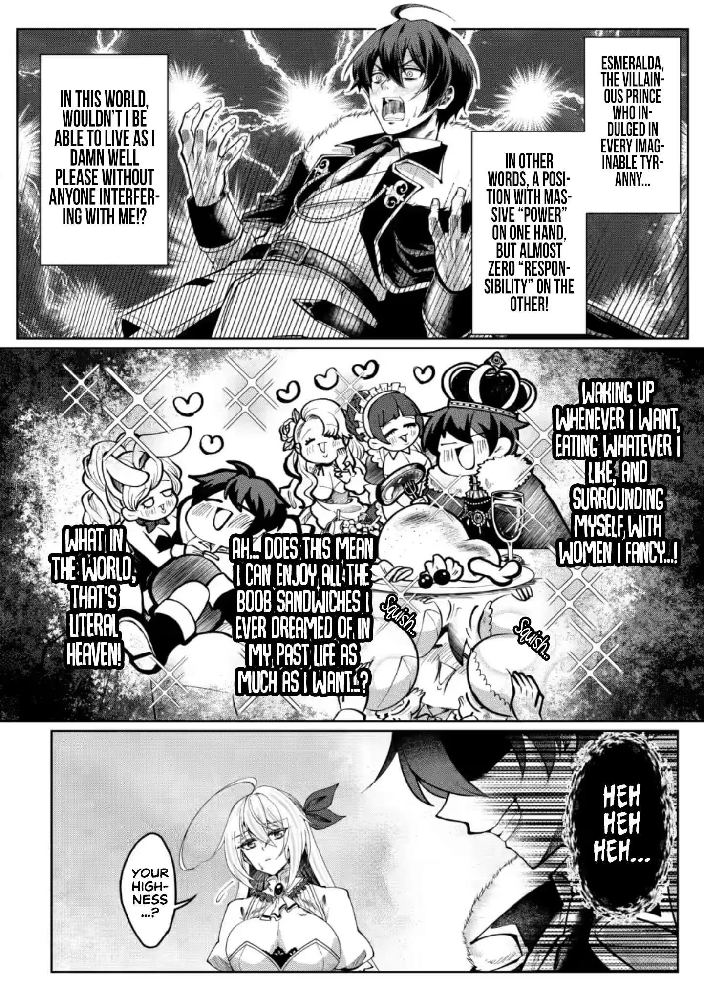 I Reincarnated as a Lazy Villainous Prince and Built an Evil Boob Kingdom: I Was Living Freely in the Game World, So Why Won't the Beautiful Girls Leave Me Alone? Chapter 1 page 21