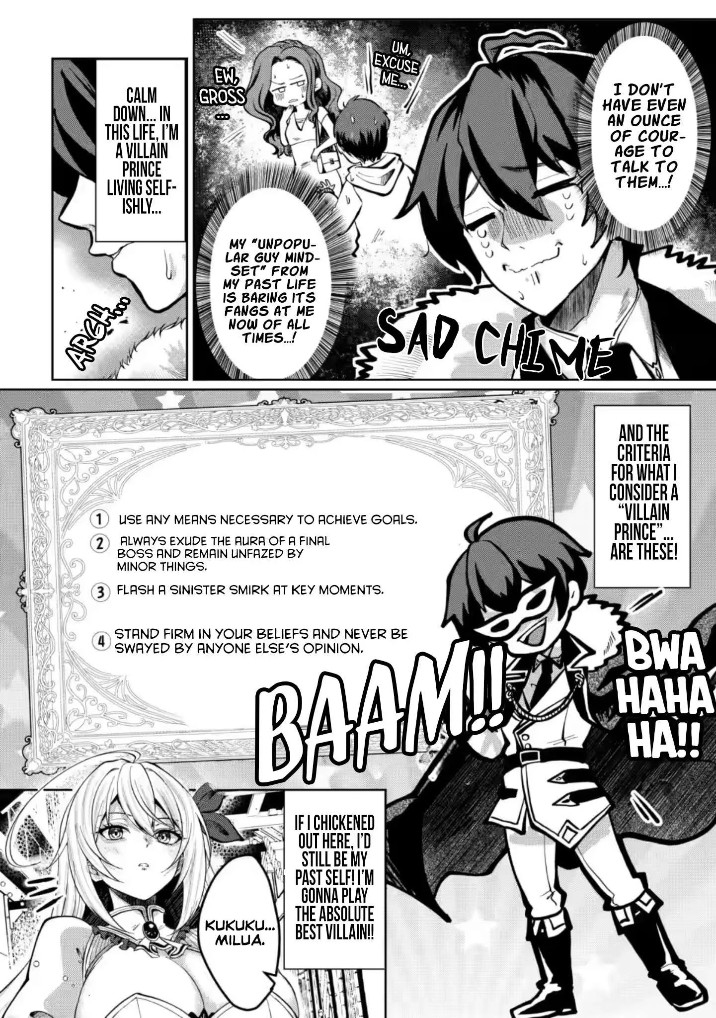 I Reincarnated as a Lazy Villainous Prince and Built an Evil Boob Kingdom: I Was Living Freely in the Game World, So Why Won't the Beautiful Girls Leave Me Alone? Chapter 2 page 3