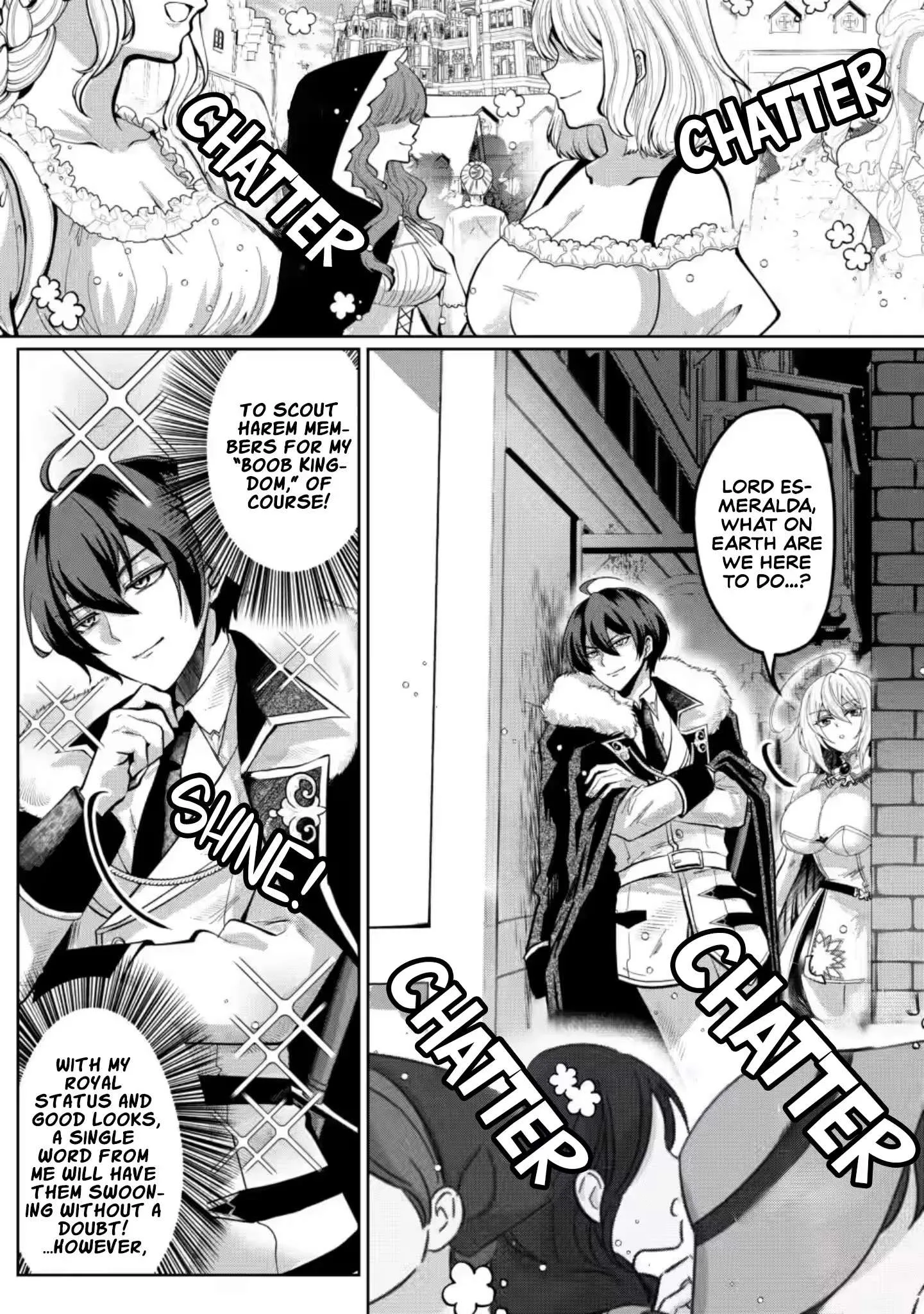 I Reincarnated as a Lazy Villainous Prince and Built an Evil Boob Kingdom: I Was Living Freely in the Game World, So Why Won't the Beautiful Girls Leave Me Alone? Chapter 2 page 2