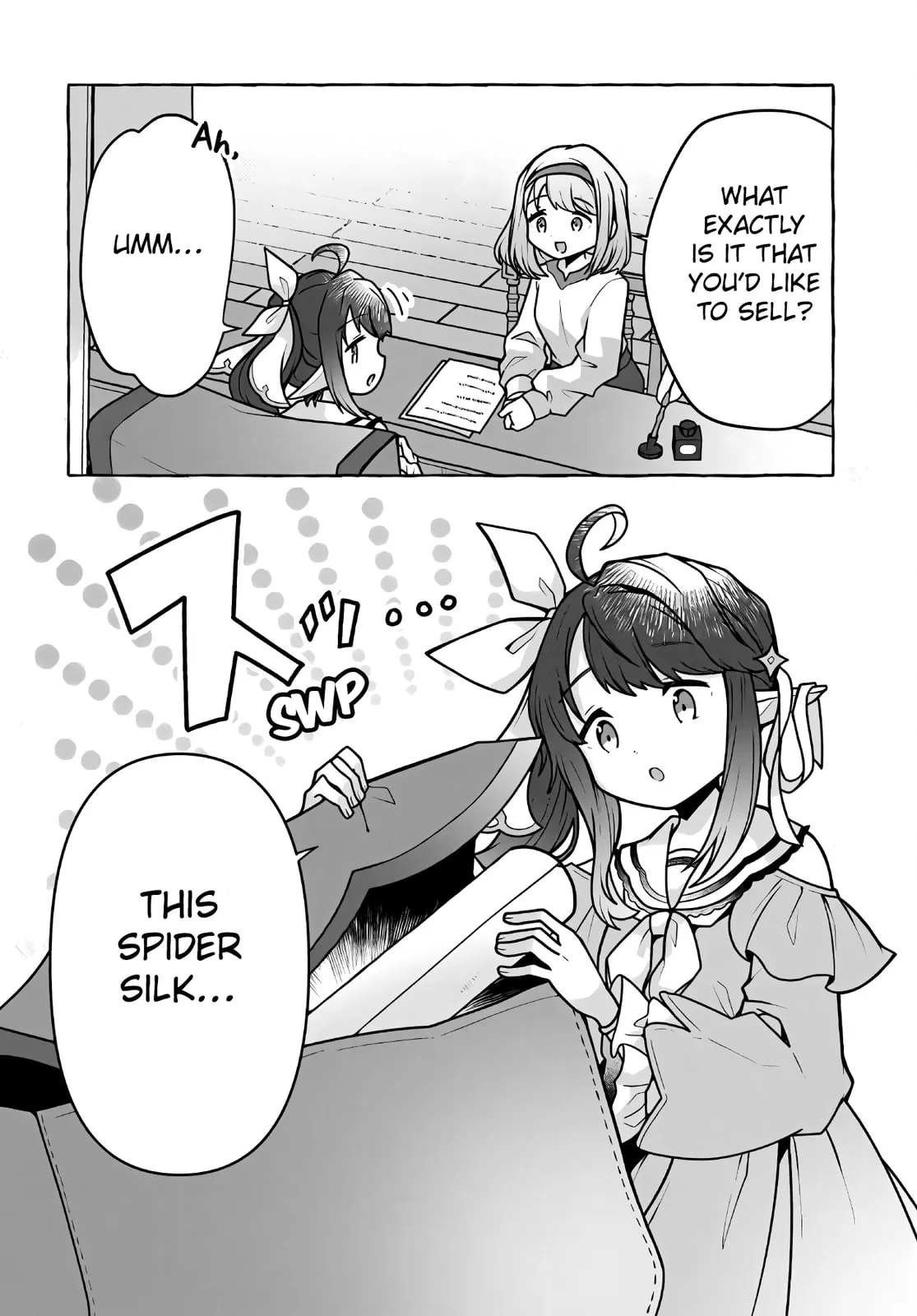 I've Tamed a Spider Monster, So I'm Going to Try My Best at Sewing with Spider Silk! Chapter 3 page 6