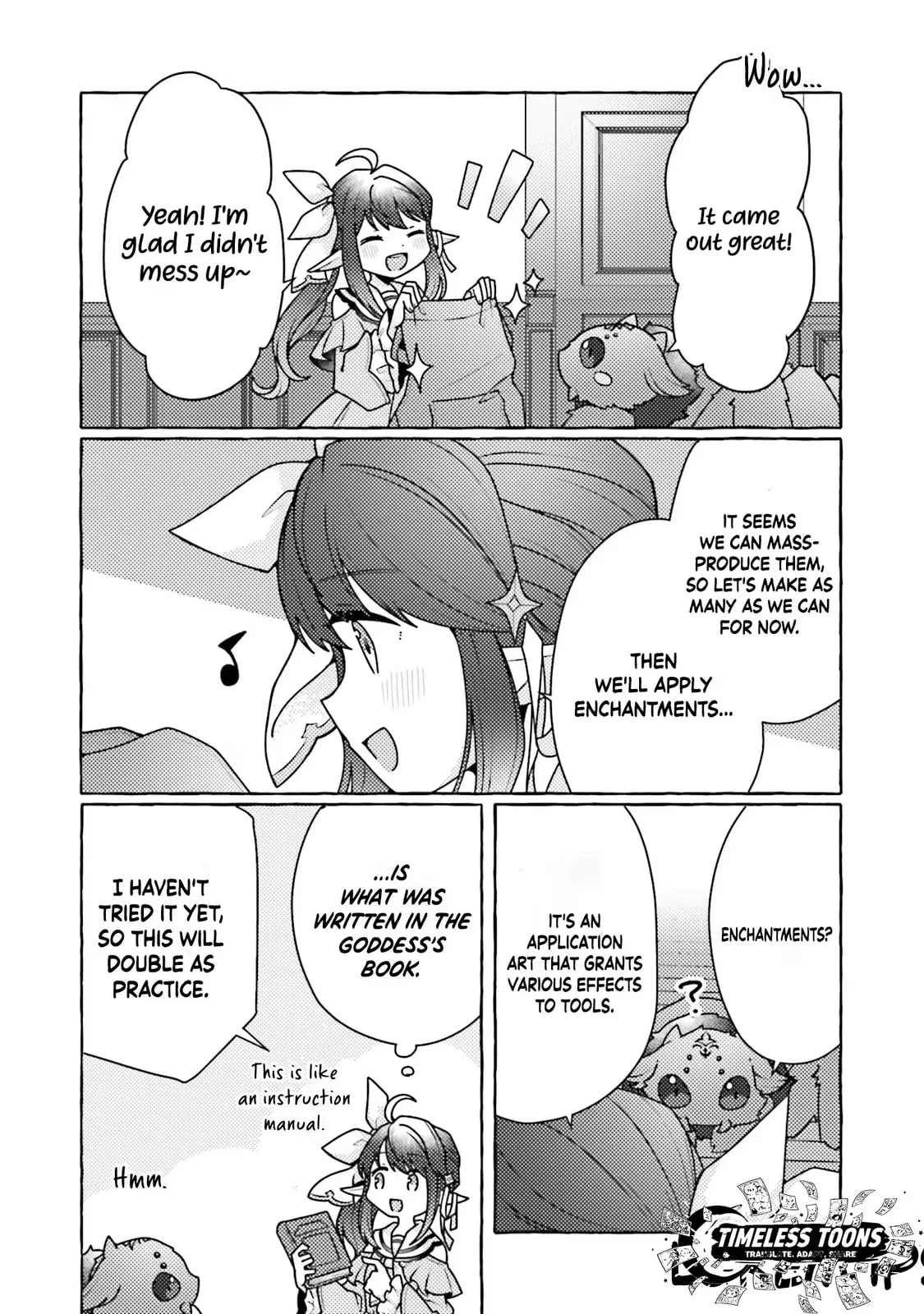 I've Tamed a Spider Monster, So I'm Going to Try My Best at Sewing with Spider Silk! Chapter 4 page 22