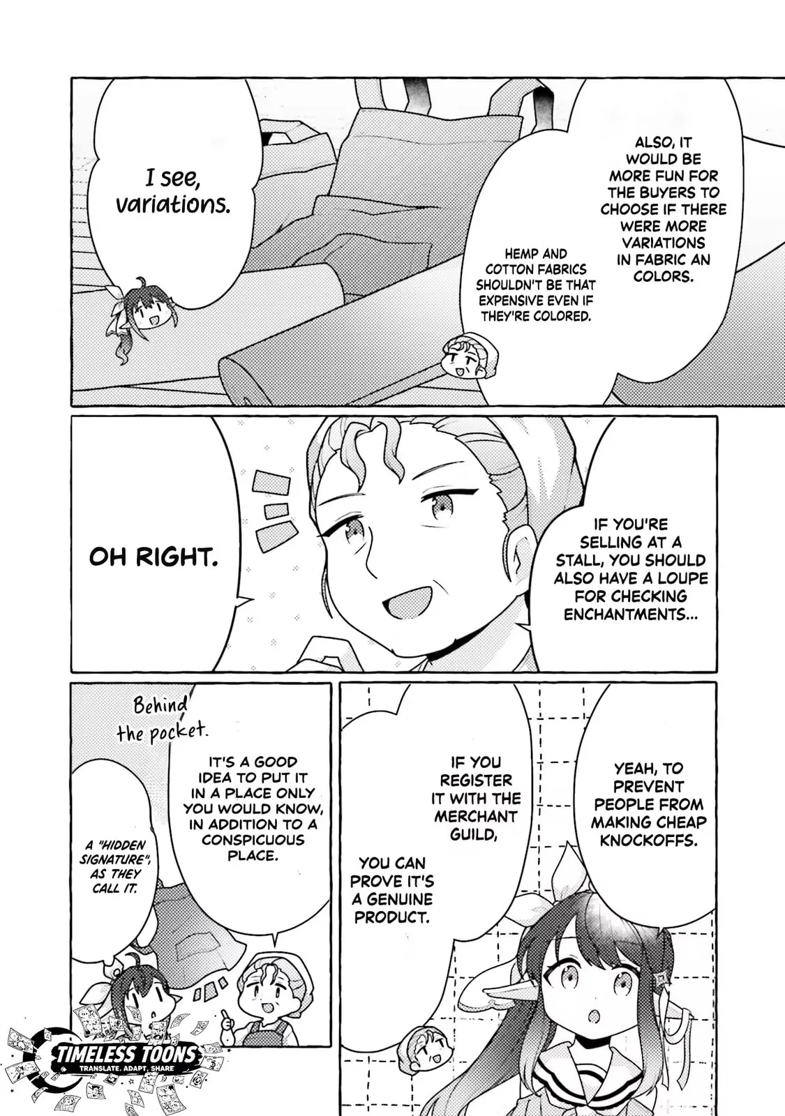 I've Tamed a Spider Monster, So I'm Going to Try My Best at Sewing with Spider Silk! Chapter 4 page 31