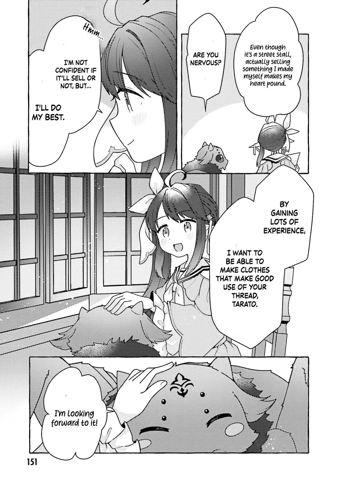 I've Tamed a Spider Monster, So I'm Going to Try My Best at Sewing with Spider Silk! Chapter 4 page 34