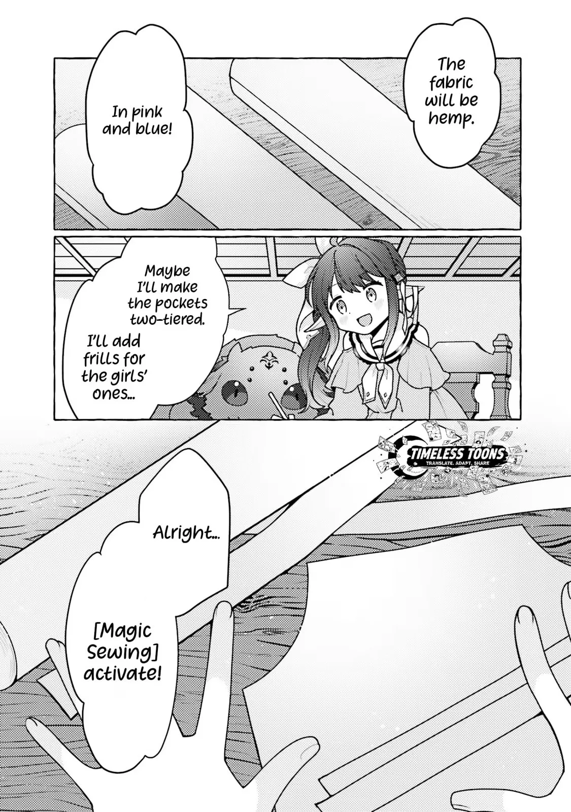 I've Tamed a Spider Monster, So I'm Going to Try My Best at Sewing with Spider Silk! Chapter 5 page 14