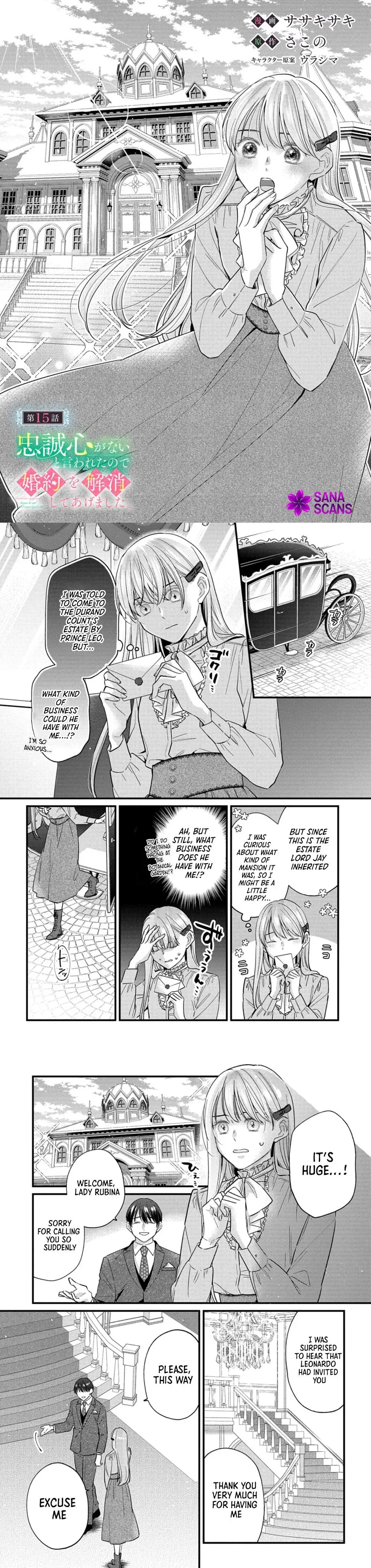 I Was Told I Had No Loyalty, So I Kindly Broke Off the Engagement. Chapter 15 page 1