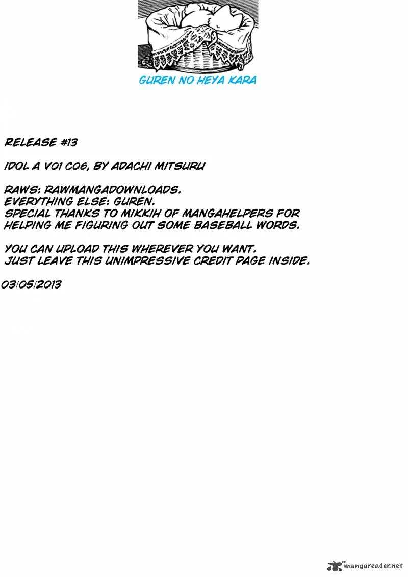 Idol A Chapter 6 page 1