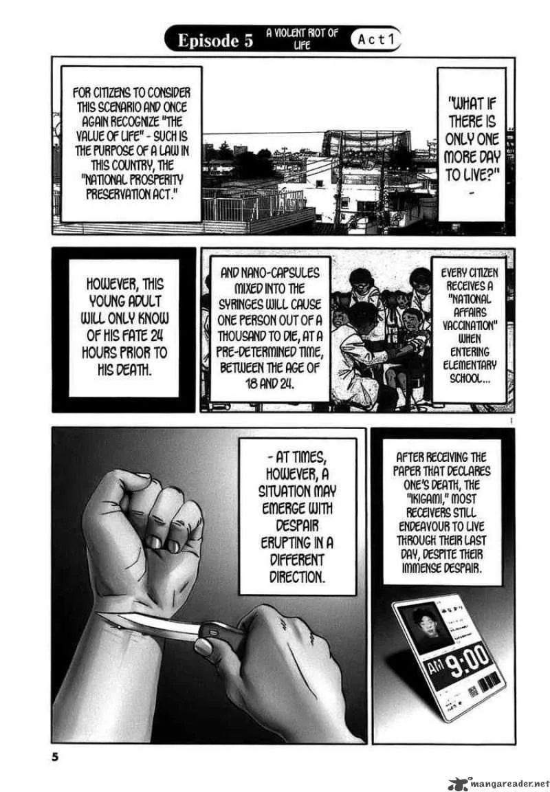 Ikigami Chapter 13 page 1