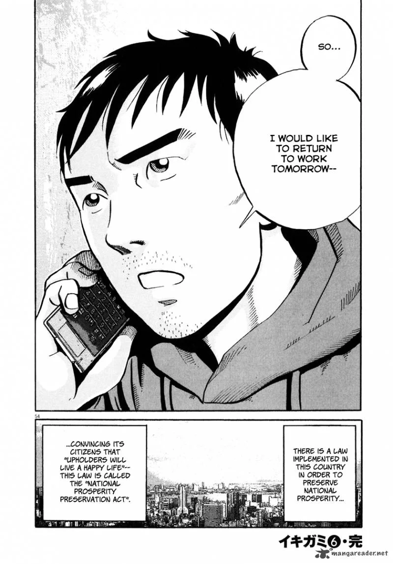 Ikigami Chapter 36 page 53