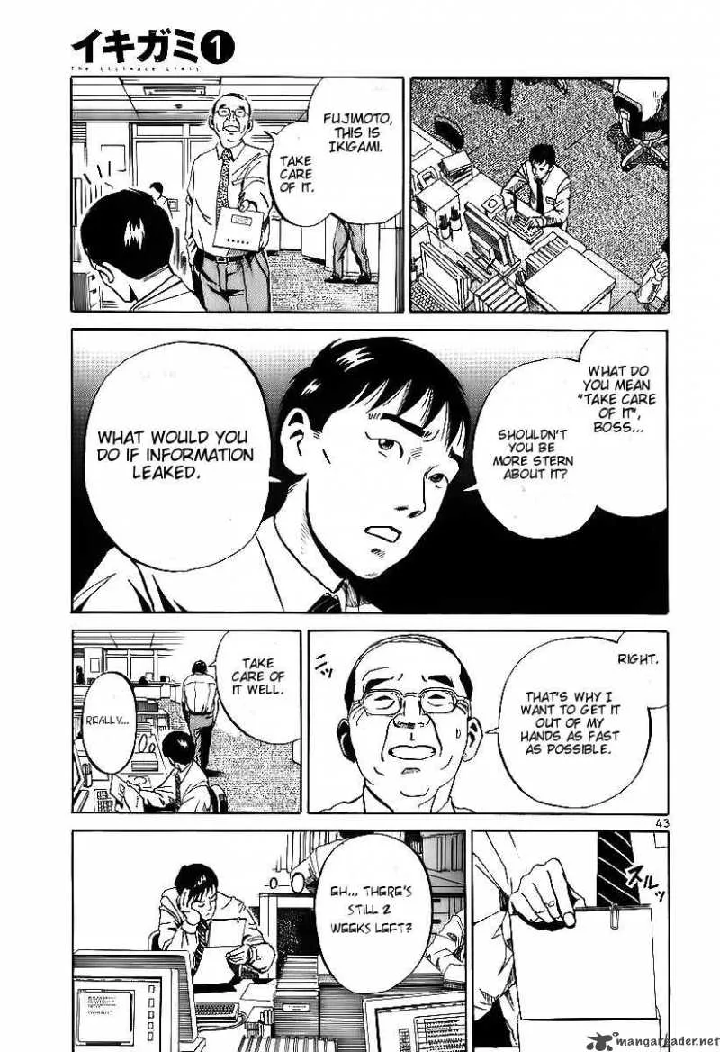 Ikigami Chapter 4 page 40