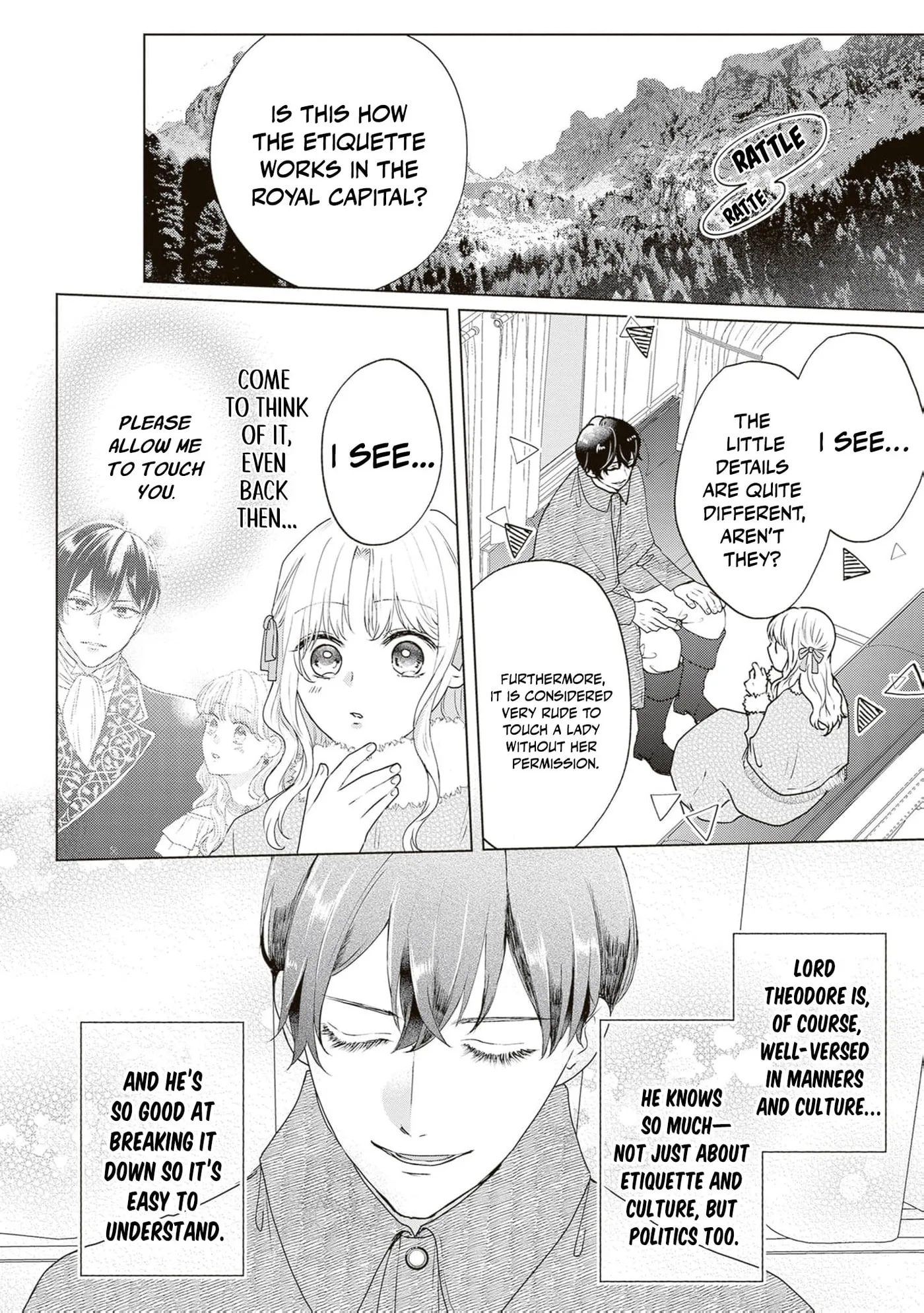 Inakamono ni wa Yoku Wakarimasen - Bon'yari Henkyou Haku Reijou wa, Danzai sa Reta Koushaku Reisoku wo Omochikaeri Suru Chapter 4 page 5