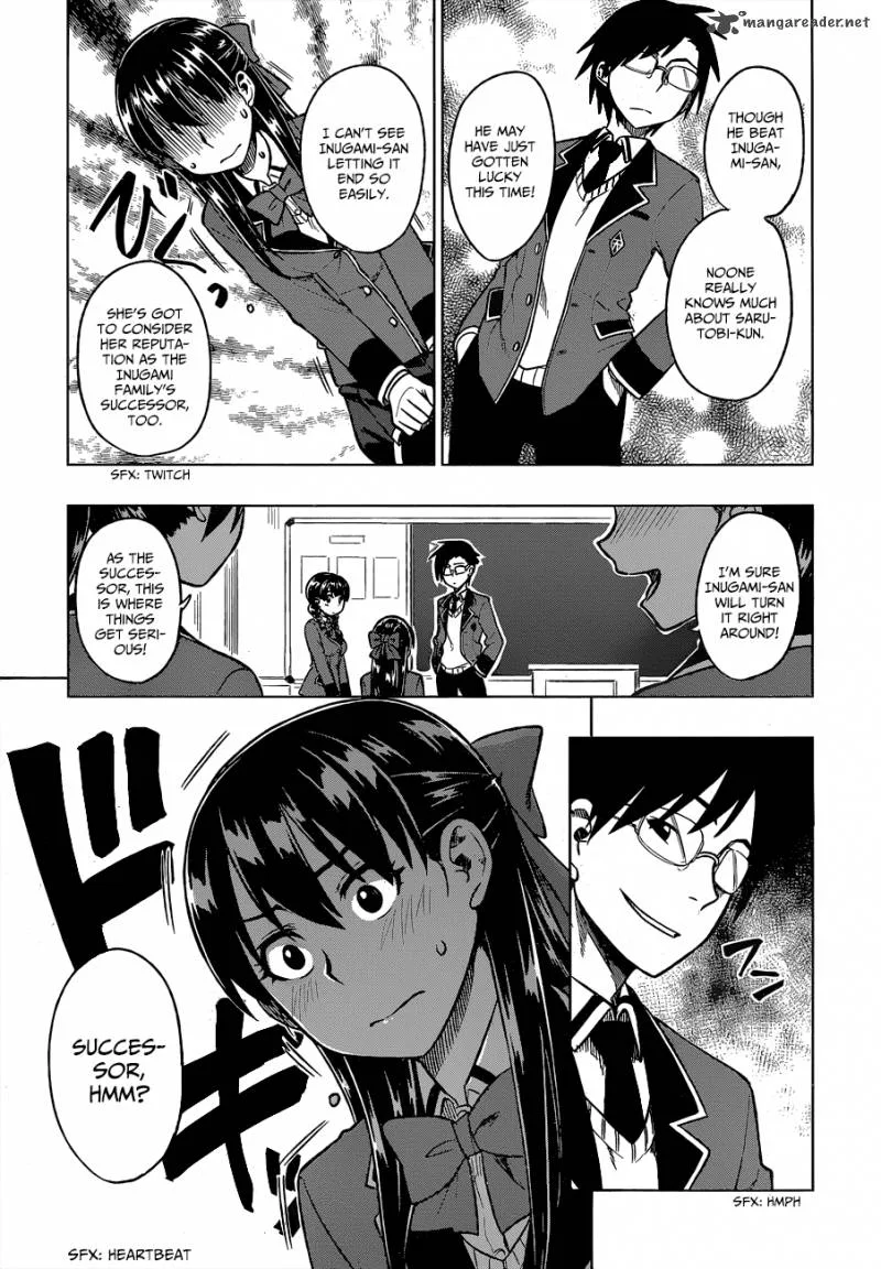 Inugami-san to Sarutobi-kun wa Naka ga Warui. Chapter 3 page 12