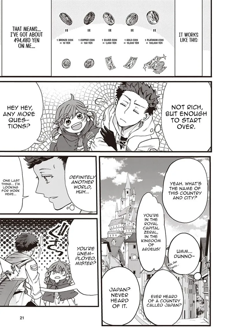 Isekai de Hajimeru ni Kyoten Seikatsu ~Kuukan Mahou de Outo to Inaka wo Ittari Kitari~ Chapter 1 page 21