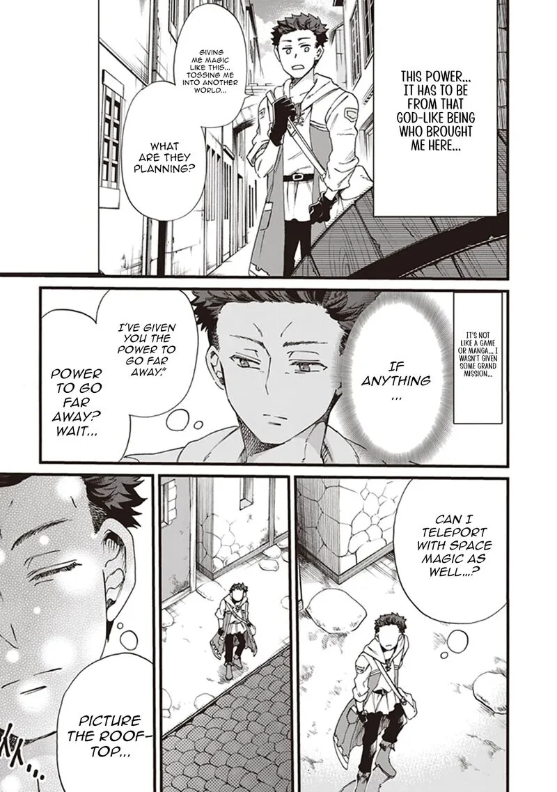 Isekai de Hajimeru ni Kyoten Seikatsu ~Kuukan Mahou de Outo to Inaka wo Ittari Kitari~ Chapter 1 page 35