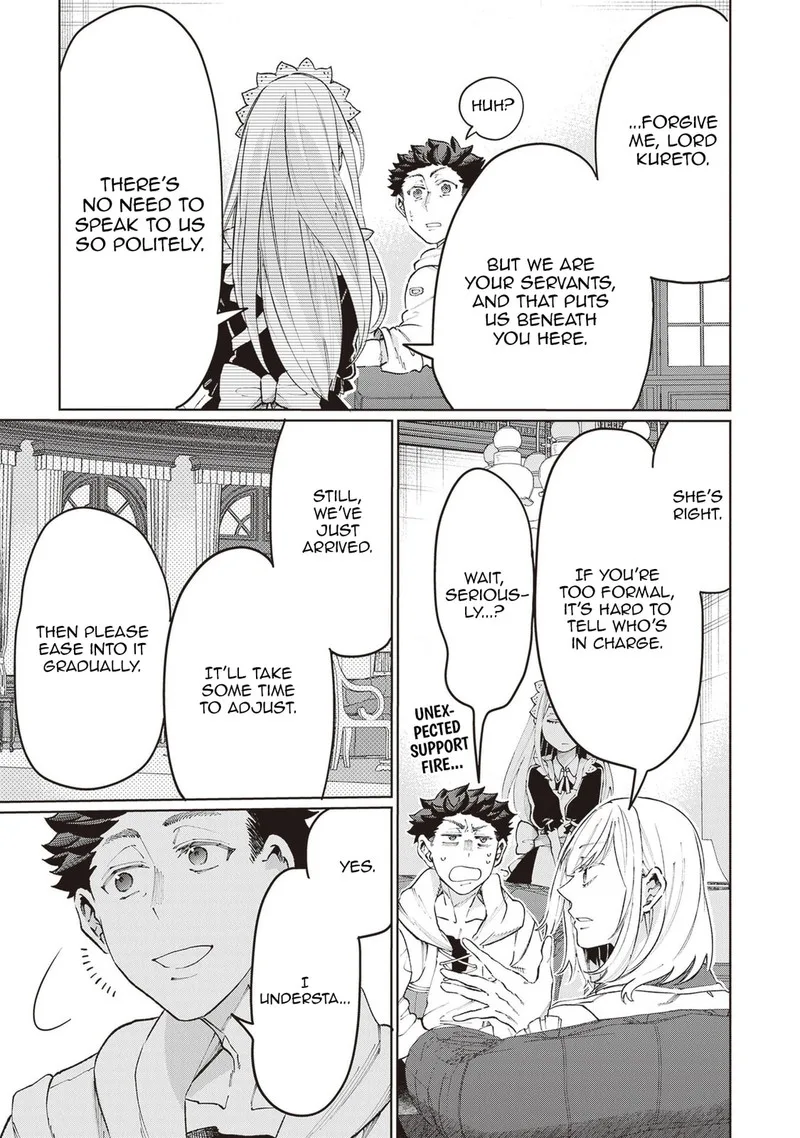 Isekai de Hajimeru ni Kyoten Seikatsu ~Kuukan Mahou de Outo to Inaka wo Ittari Kitari~ Chapter 11 page 13