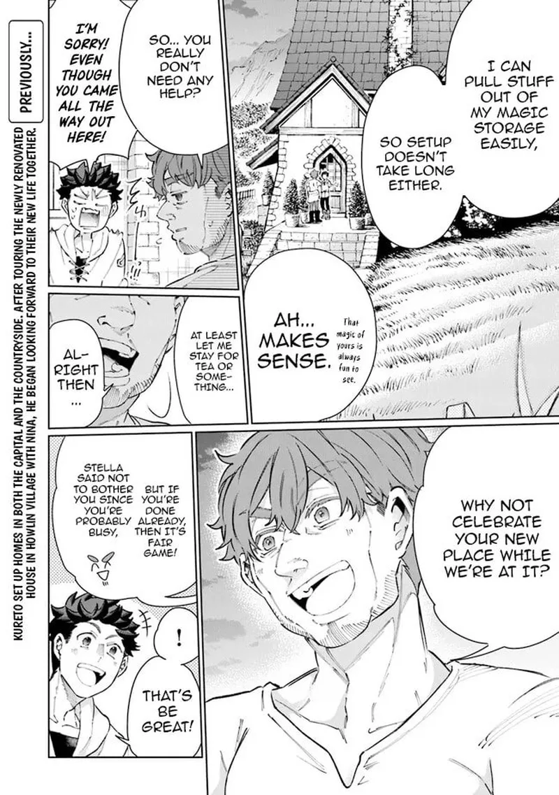 Isekai de Hajimeru ni Kyoten Seikatsu ~Kuukan Mahou de Outo to Inaka wo Ittari Kitari~ Chapter 13 page 2