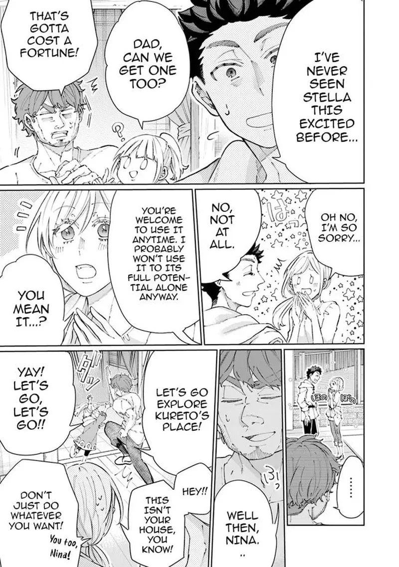 Isekai de Hajimeru ni Kyoten Seikatsu ~Kuukan Mahou de Outo to Inaka wo Ittari Kitari~ Chapter 13 page 9