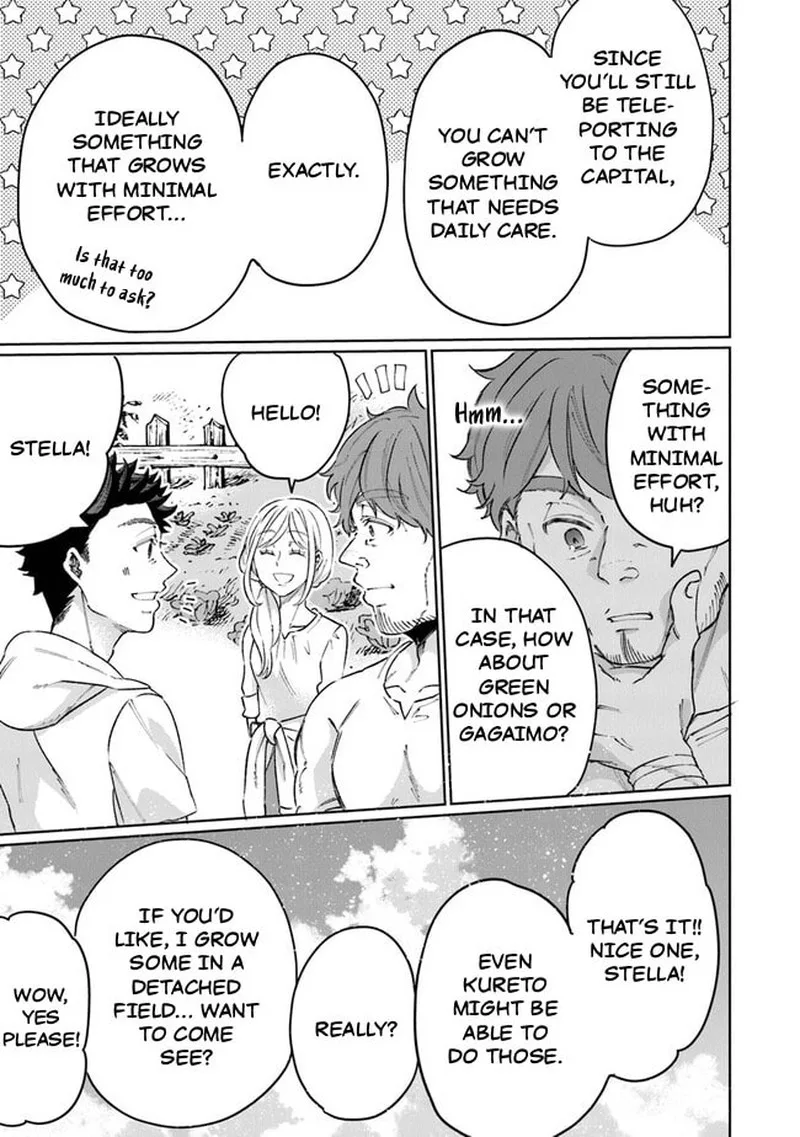 Isekai de Hajimeru ni Kyoten Seikatsu ~Kuukan Mahou de Outo to Inaka wo Ittari Kitari~ Chapter 15 page 3