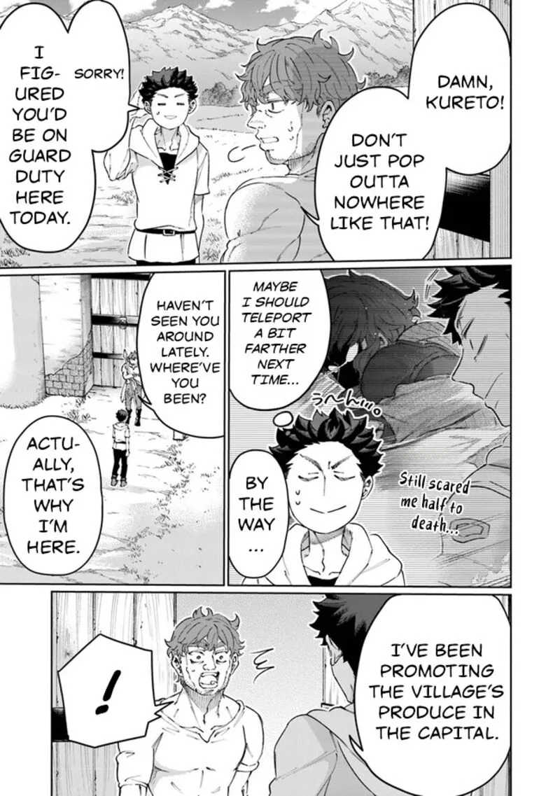 Isekai de Hajimeru ni Kyoten Seikatsu ~Kuukan Mahou de Outo to Inaka wo Ittari Kitari~ Chapter 19 page 3