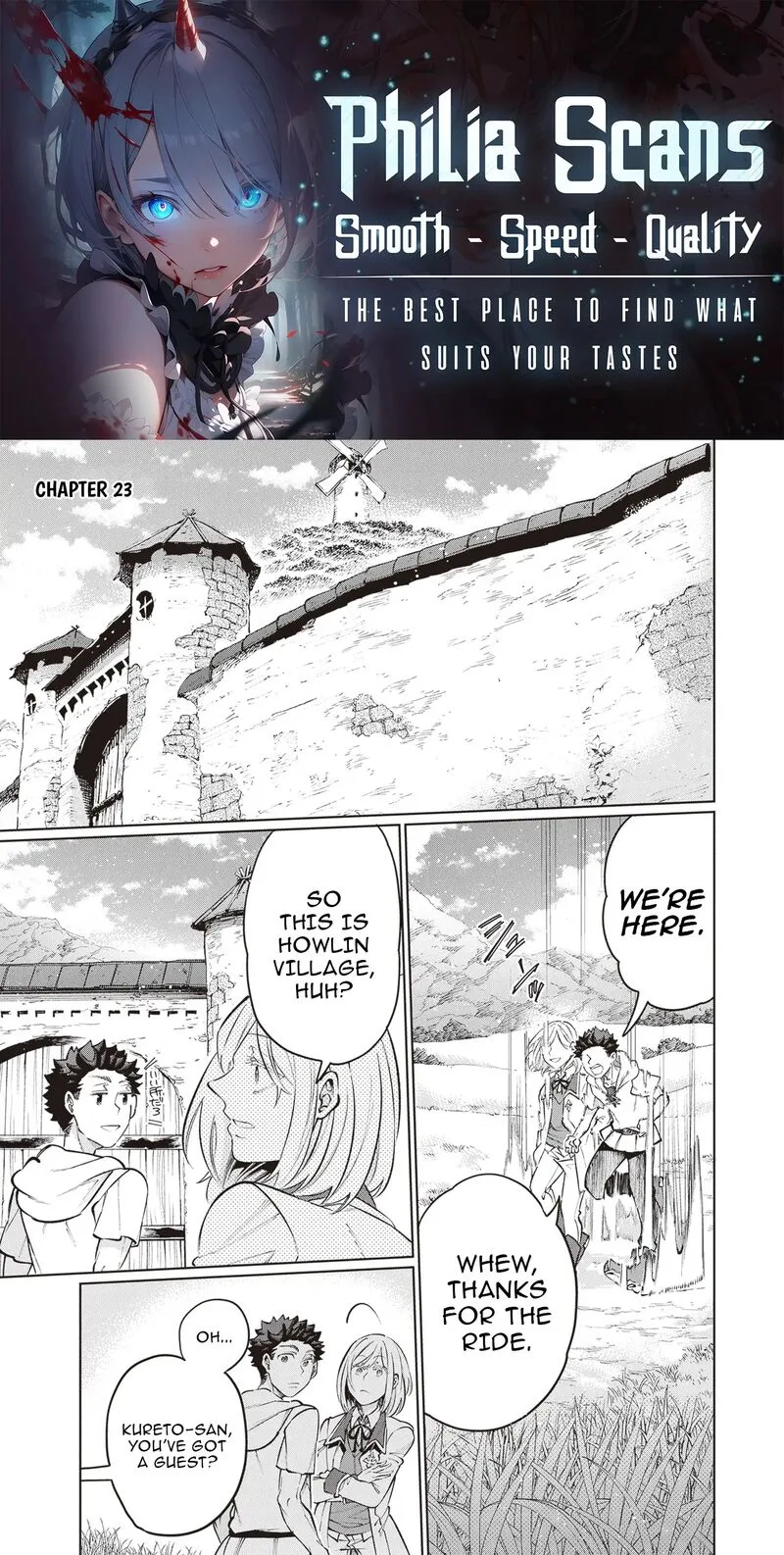 Isekai de Hajimeru ni Kyoten Seikatsu ~Kuukan Mahou de Outo to Inaka wo Ittari Kitari~ Chapter 23 page 1