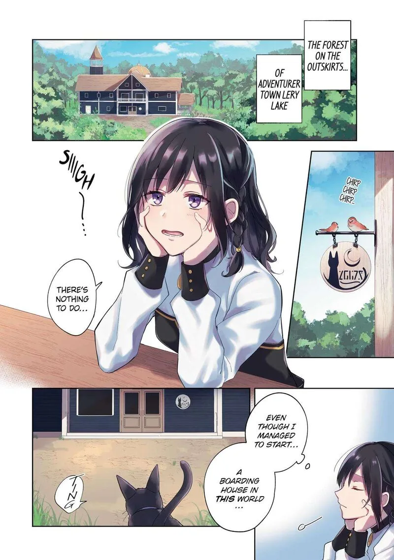 Isekai de Pension Hajimemashita. Sekai de Yuiitsu no Kuro Majo desu ga, Kono Chikara wa Okyaku-sama no Tame ni Tsukaimasu Chapter 1 page 3