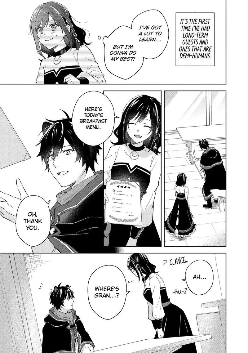 Isekai de Pension Hajimemashita. Sekai de Yuiitsu no Kuro Majo desu ga, Kono Chikara wa Okyaku-sama no Tame ni Tsukaimasu Chapter 4 page 3