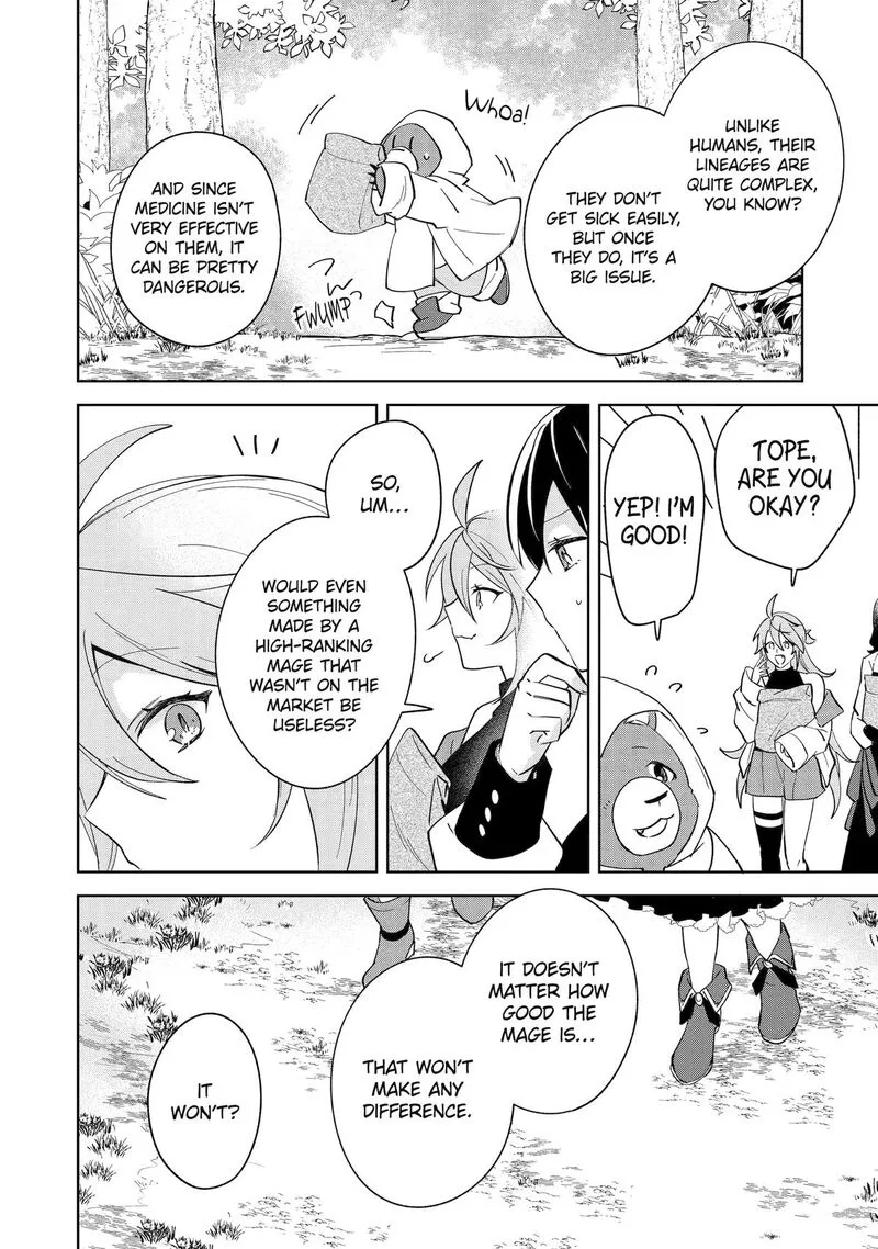 Isekai de Pension Hajimemashita. Sekai de Yuiitsu no Kuro Majo desu ga, Kono Chikara wa Okyaku-sama no Tame ni Tsukaimasu Chapter 7 page 34