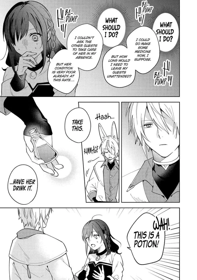 Isekai de Pension Hajimemashita. Sekai de Yuiitsu no Kuro Majo desu ga, Kono Chikara wa Okyaku-sama no Tame ni Tsukaimasu Chapter 8 page 7