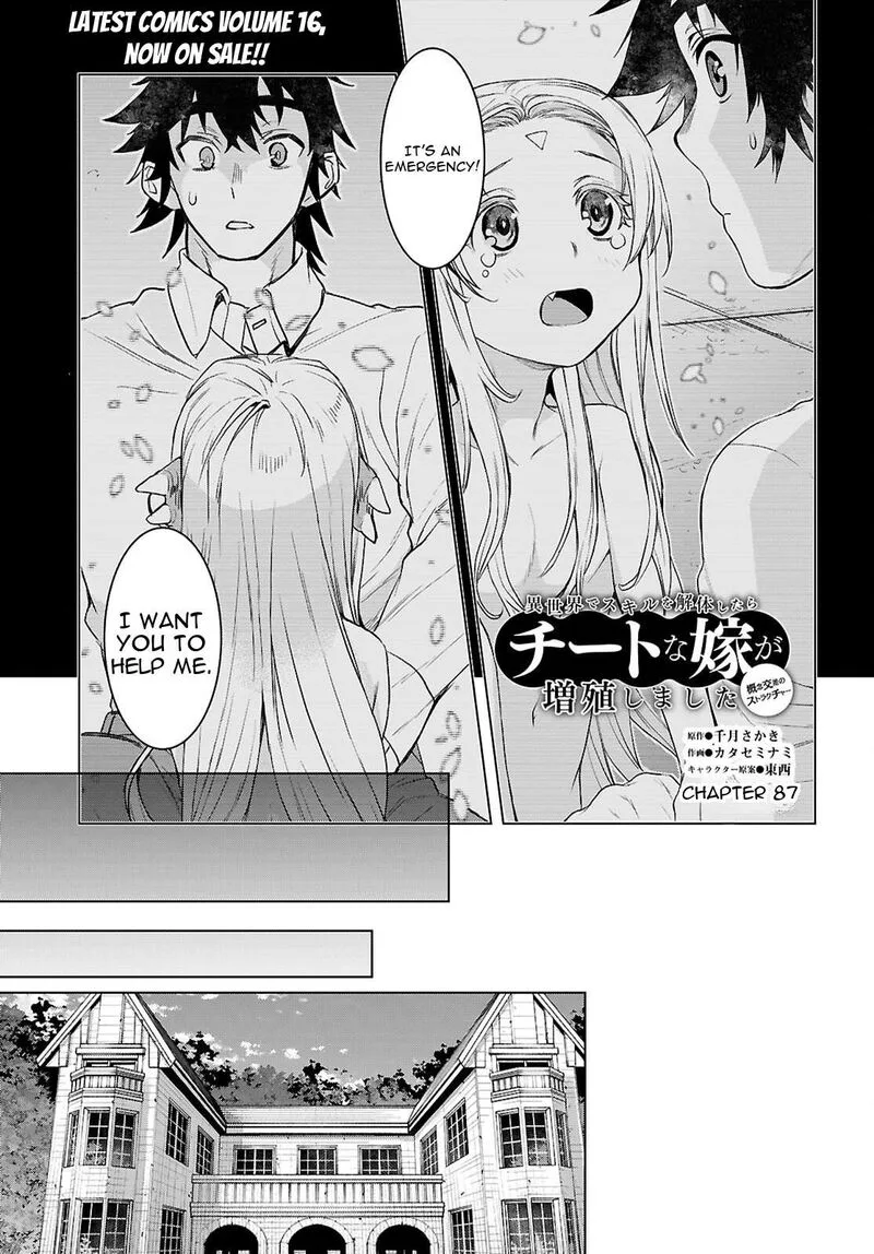 Isekai de Skill wo Kaitai Shitara Cheat na Yome ga Zoushoku Shimashita: Gainen Kousa no Structure Chapter 87 page 1