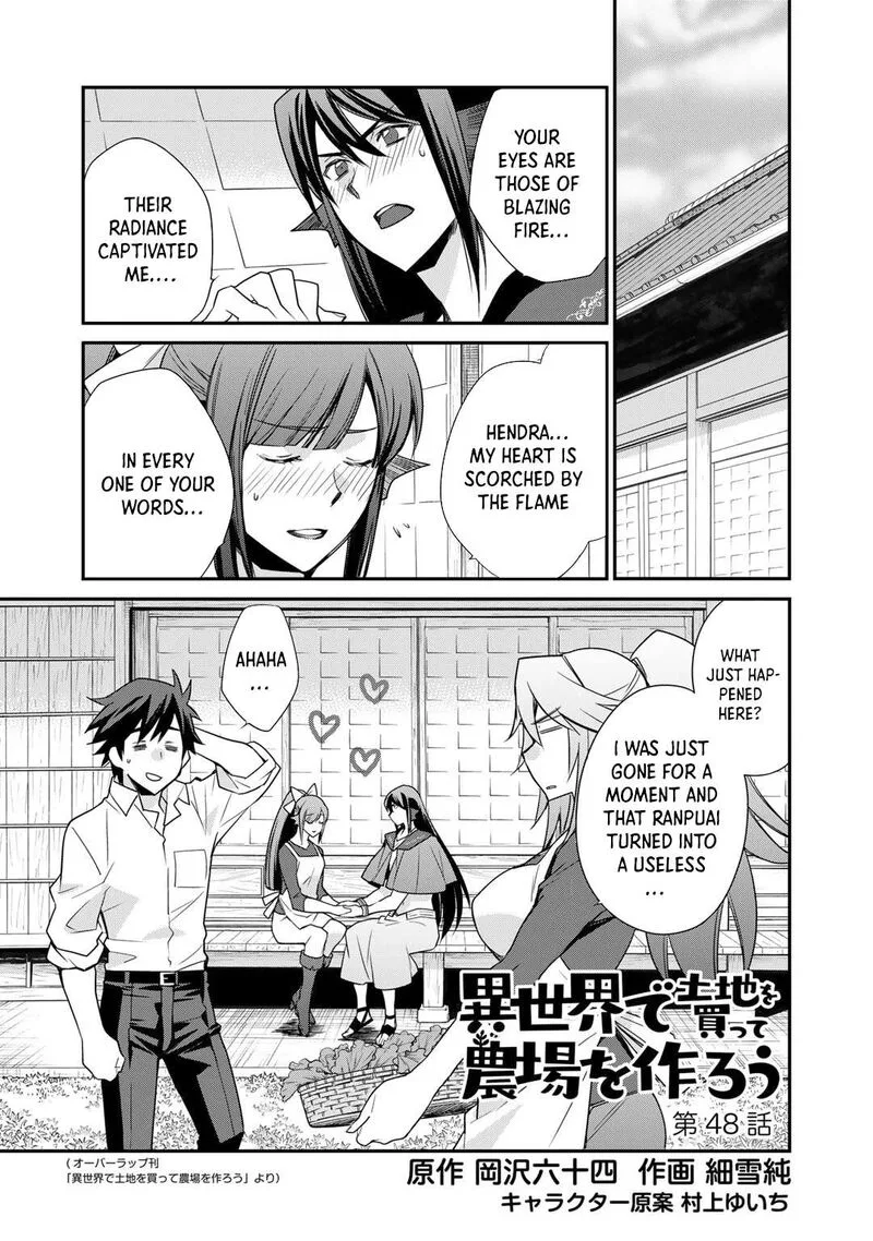 Isekai de Tochi o Katte Noujou o Tsukurou Chapter 48 page 2