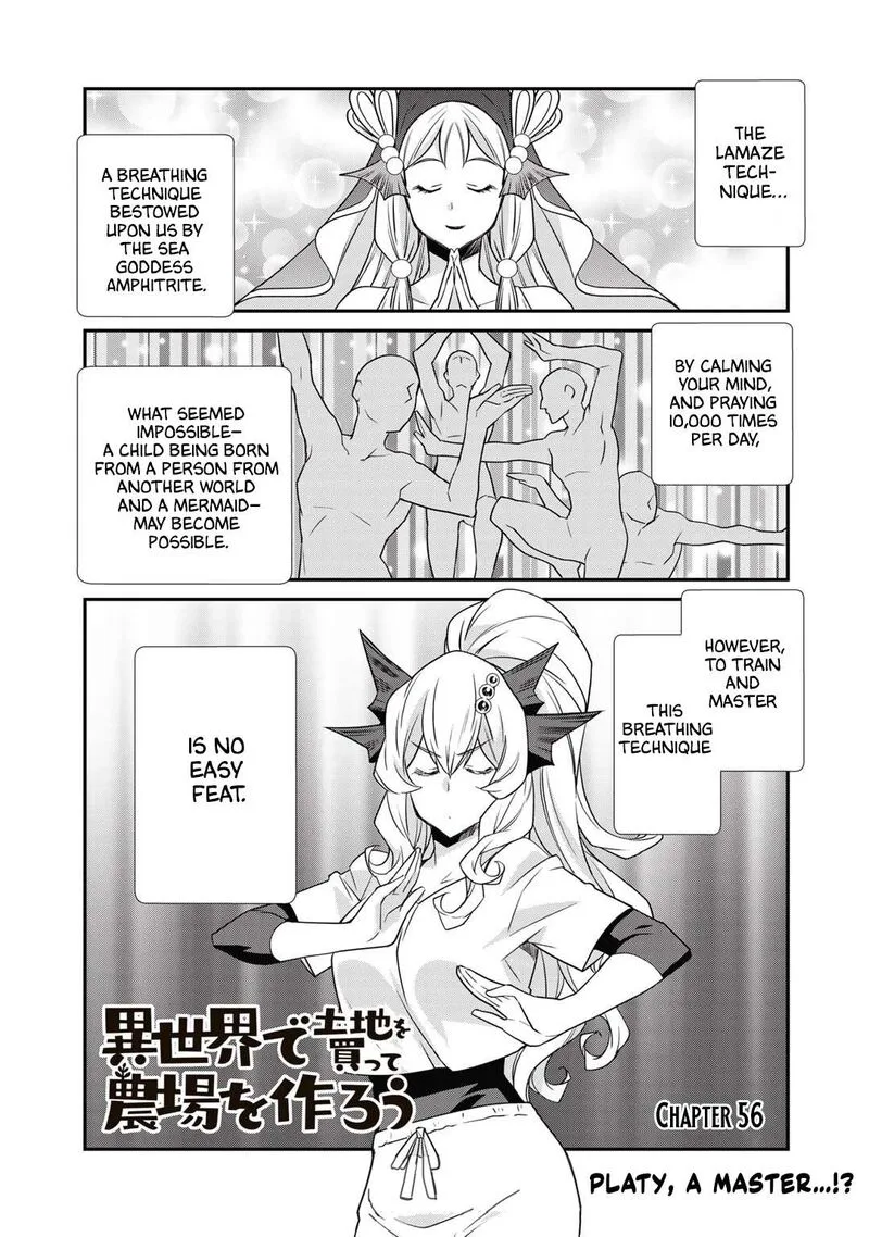 Isekai de Tochi o Katte Noujou o Tsukurou Chapter 56 page 1