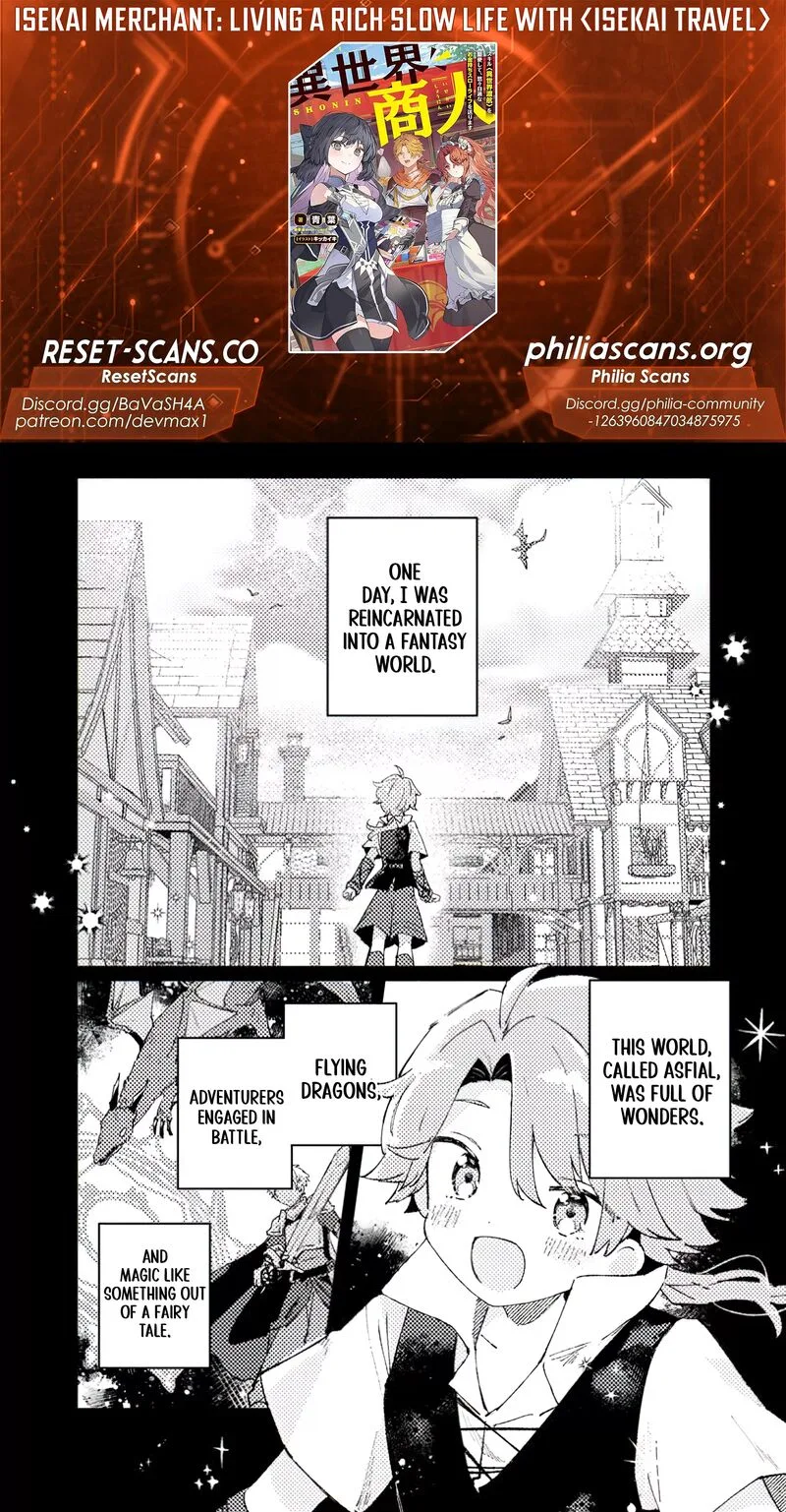 Isekai Merchant: Living a Rich Slow Life With <Isekai Travel> Chapter 1 page 1