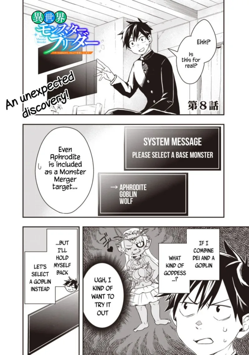 Isekai Monster Breeder Chapter 8 page 1
