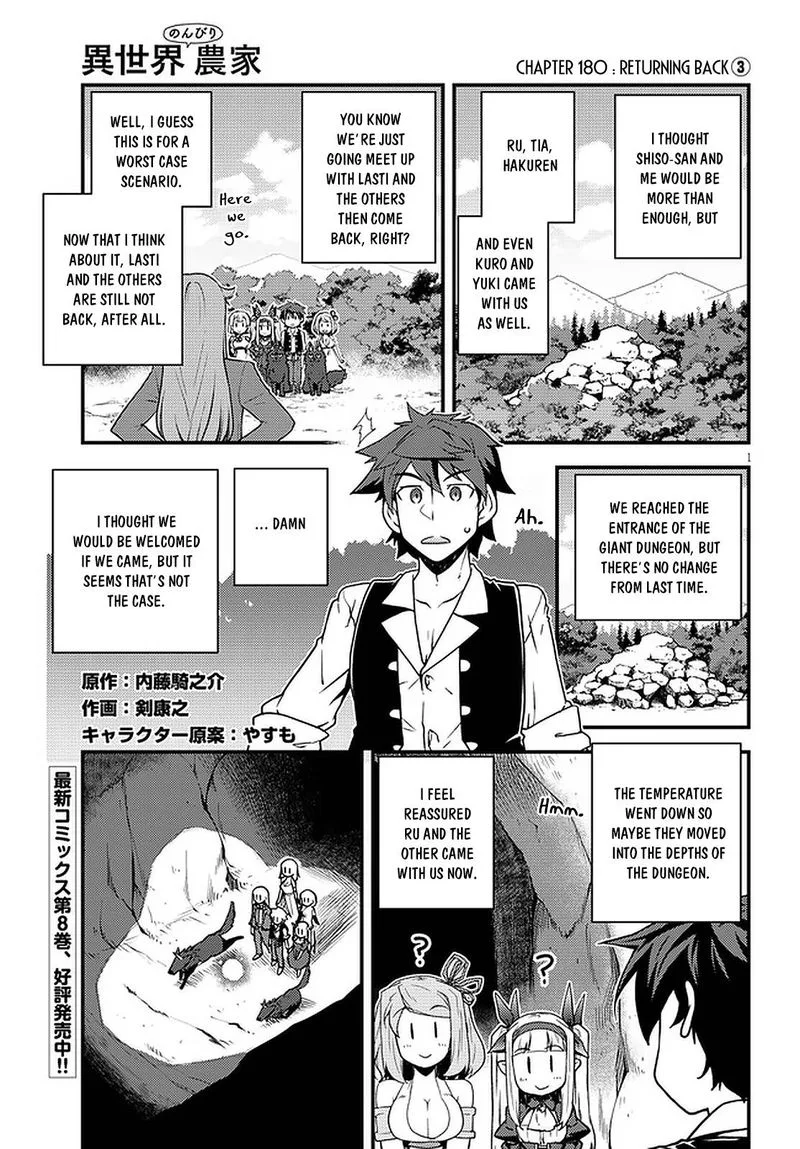 Isekai Nonbiri Nouka Chapter 180 page 1