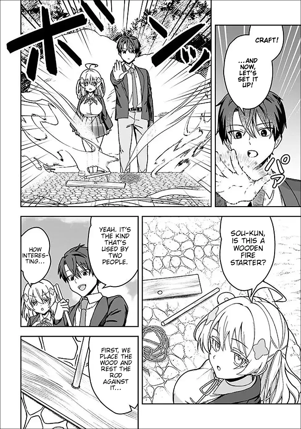 Isekai Rakuraku Mujintou Life ~Class Ten'i de Craft Ability wo Eranda Ore Dake ga, Bishoujo Tachi to Slow Life wo Okureru-ppoi~ Chapter 4 page 2