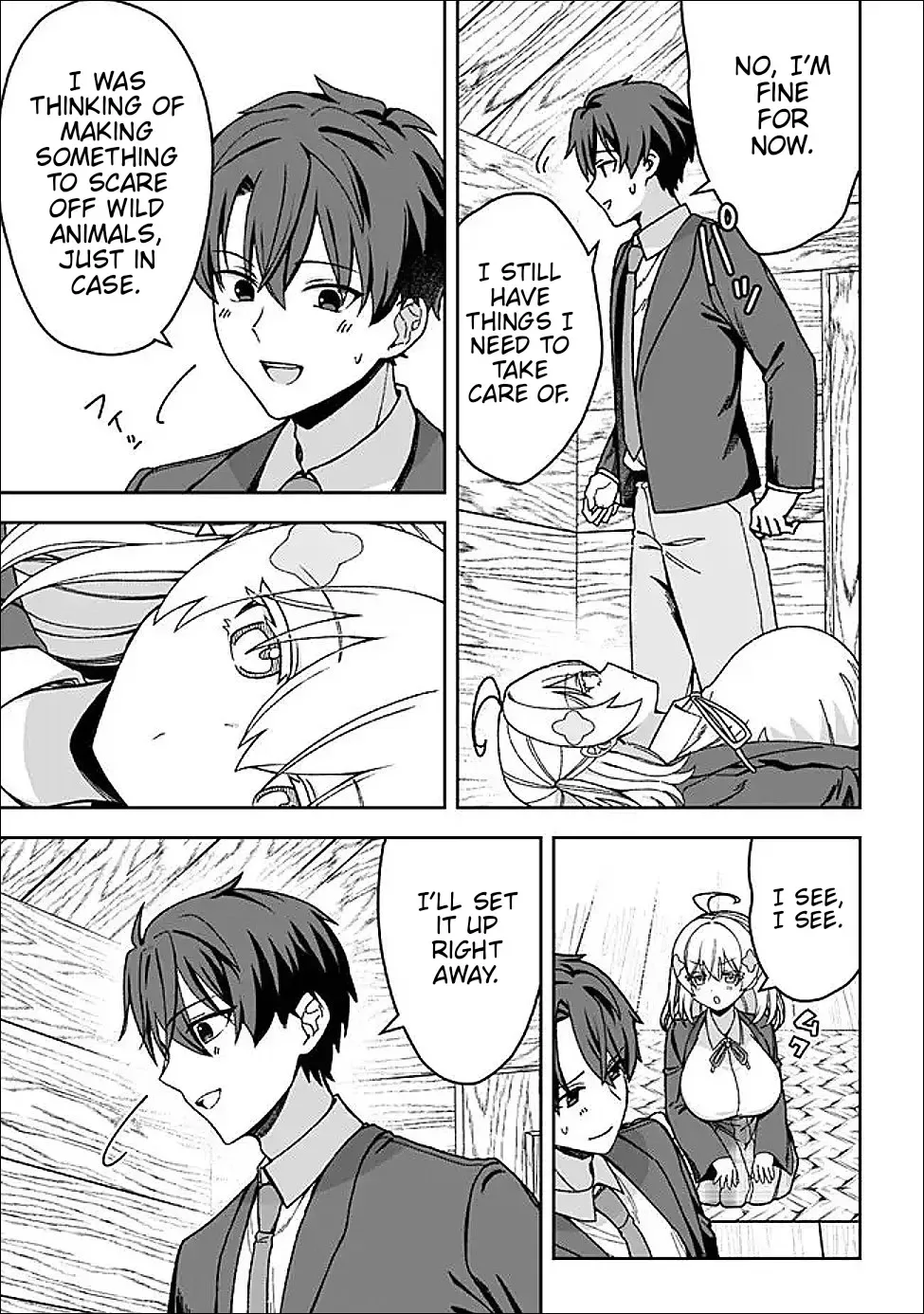 Isekai Rakuraku Mujintou Life ~Class Ten'i de Craft Ability wo Eranda Ore Dake ga, Bishoujo Tachi to Slow Life wo Okureru-ppoi~ Chapter 4 page 15