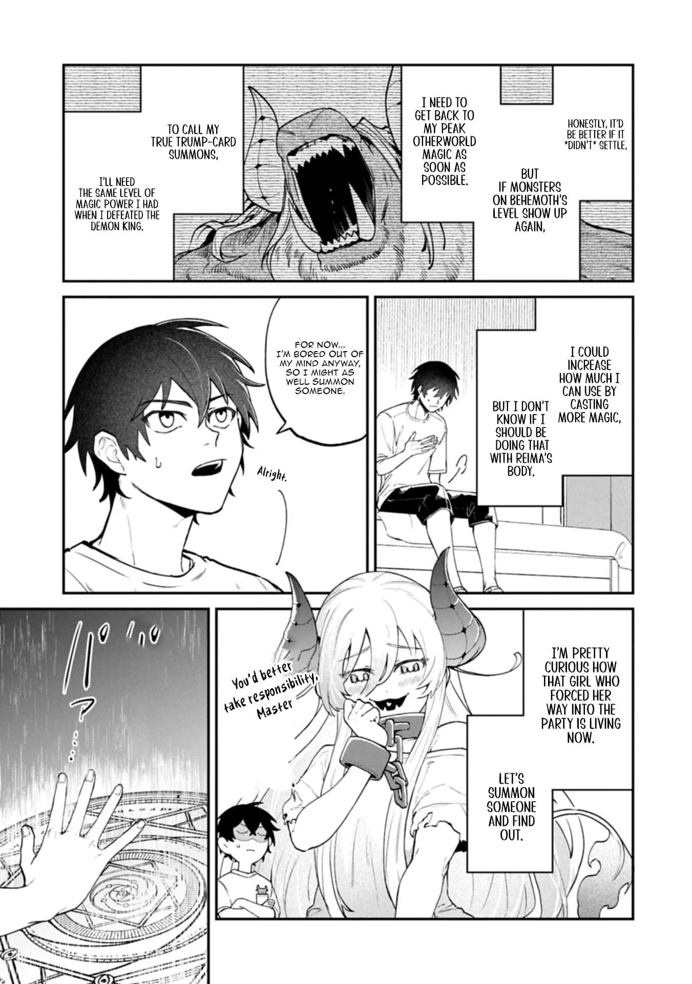 ISEKAI SUMMONER, SHINWA NO KAIBUTSU-TACHI TO GENDAI DE MUSOU SURU: URAGIRARETA MOTO EIYUU WA, AIKASANAME NA NAKAMA TO HEIWA NI KURASHITAI Chapter 8.1 page 16