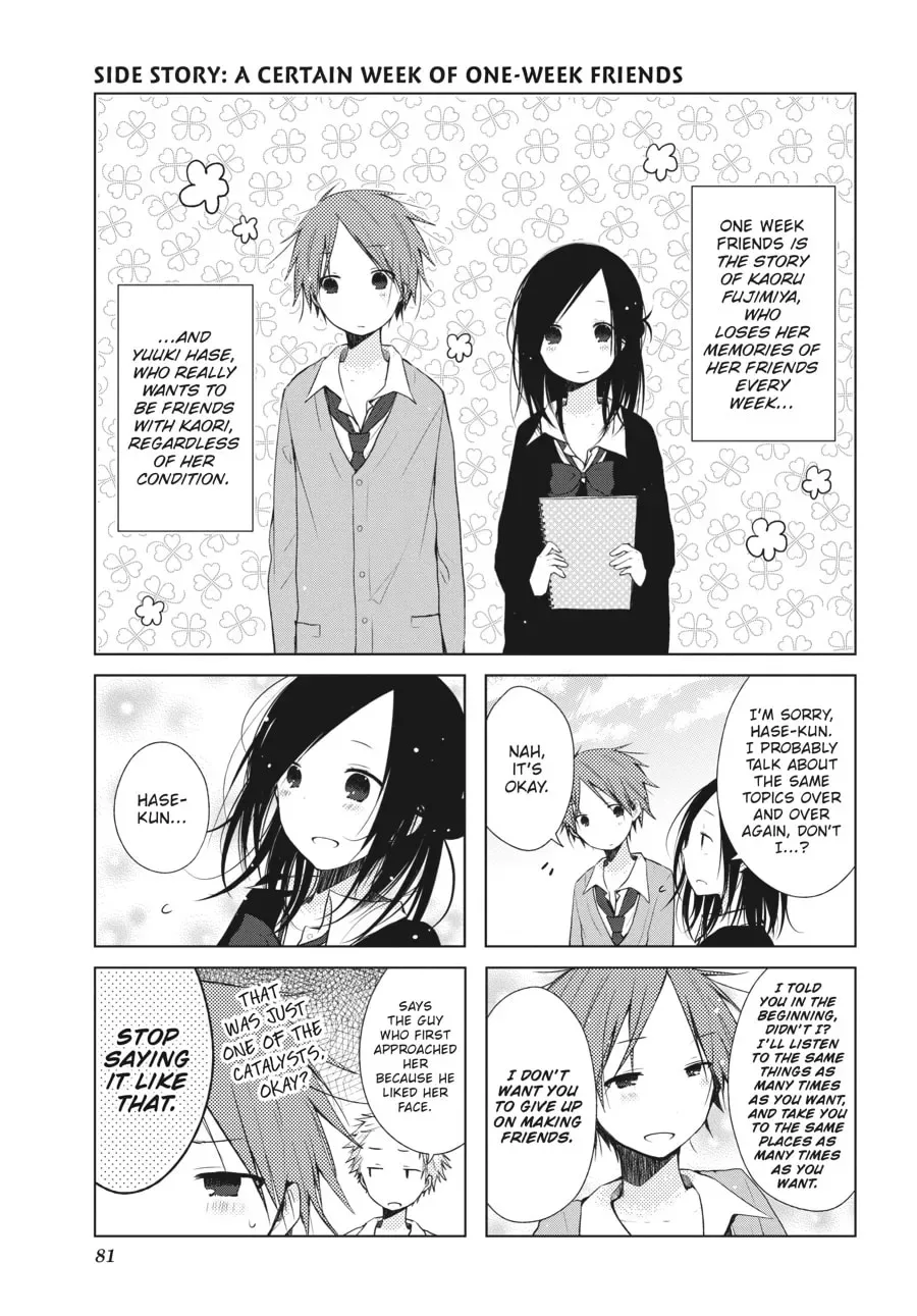 Isshuukan Friends Chapter 6.5 page 1