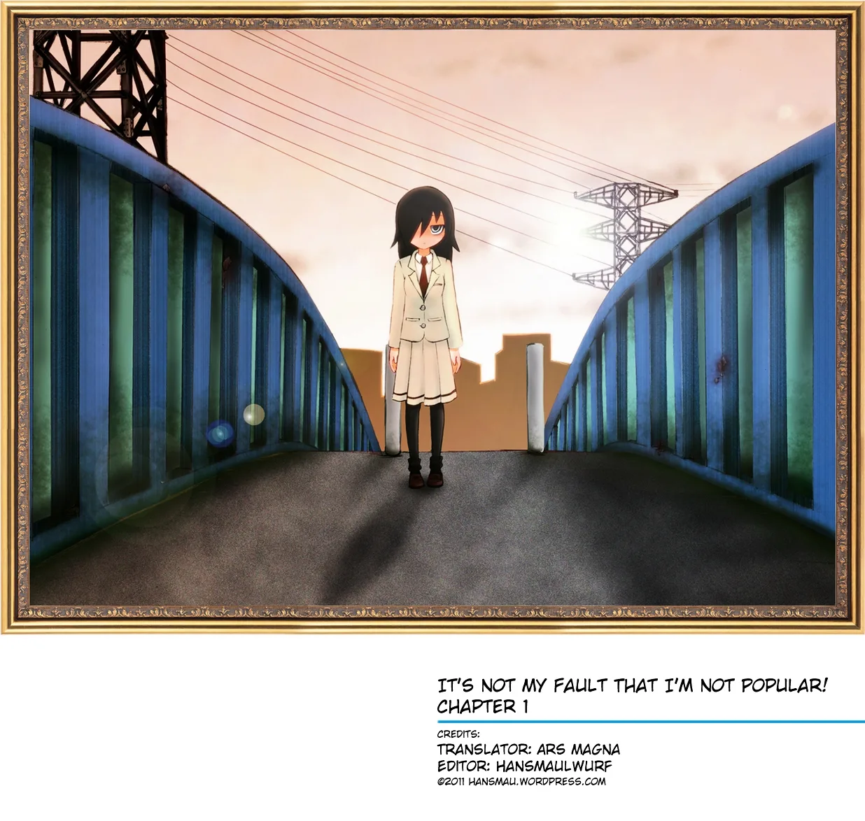It's Not My Fault That I'm Not Popular! Chapter 1 page 1